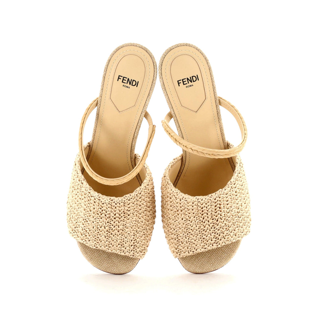 Women's First Heeled Sandals Raffia