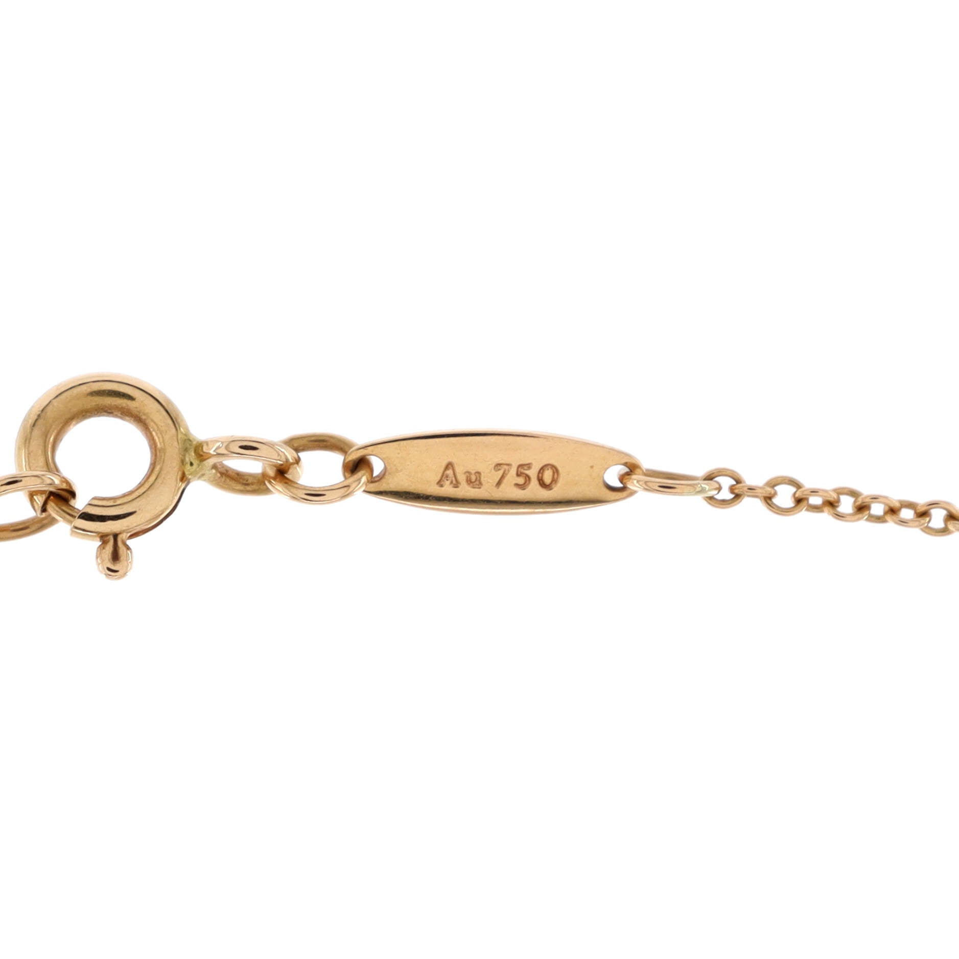Elsa Peretti Diamonds By The Yard Pendant Necklace 18k Rose Gold with 3 Diamonds