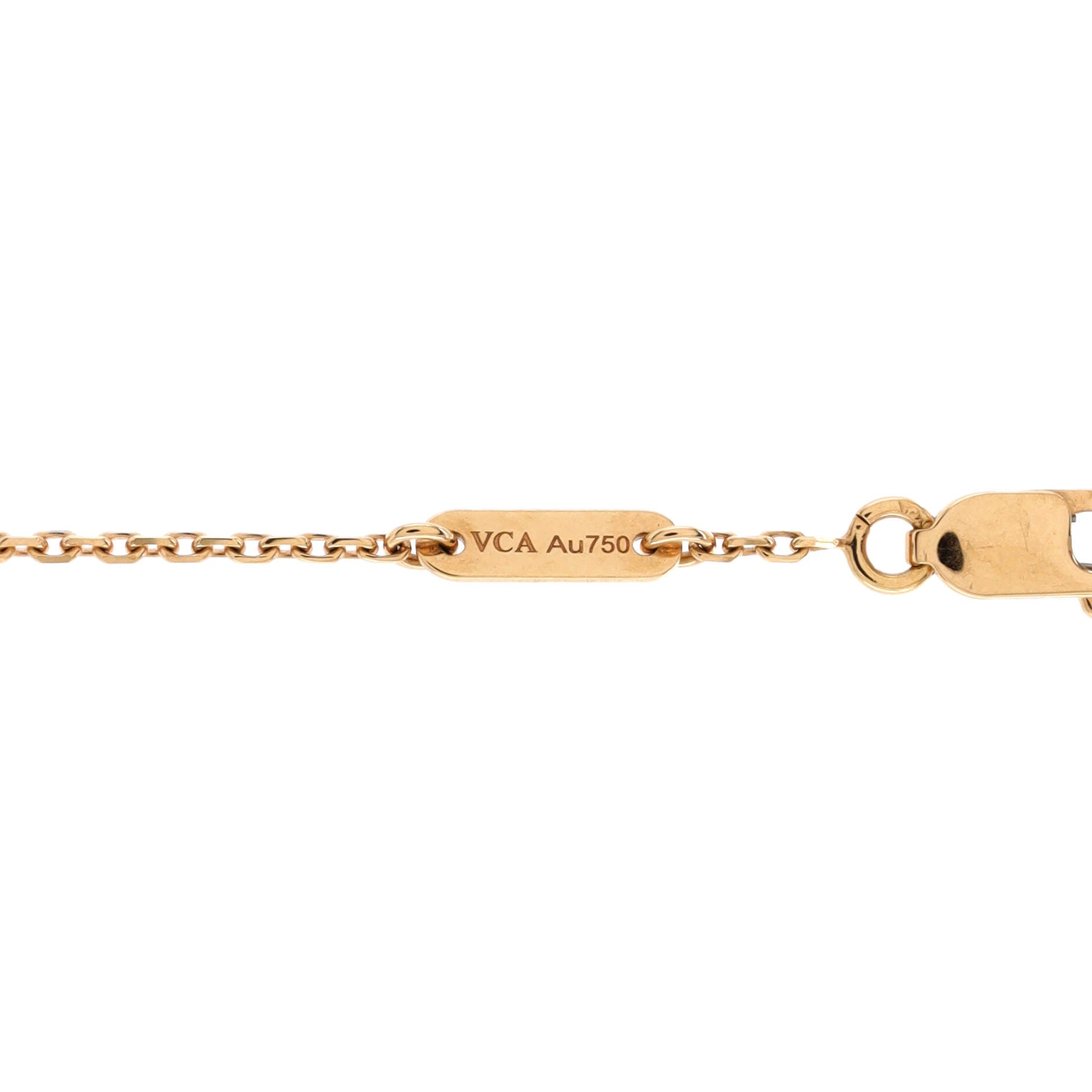 Sweet Alhambra Bracelet 18K Rose Gold and Carnelian