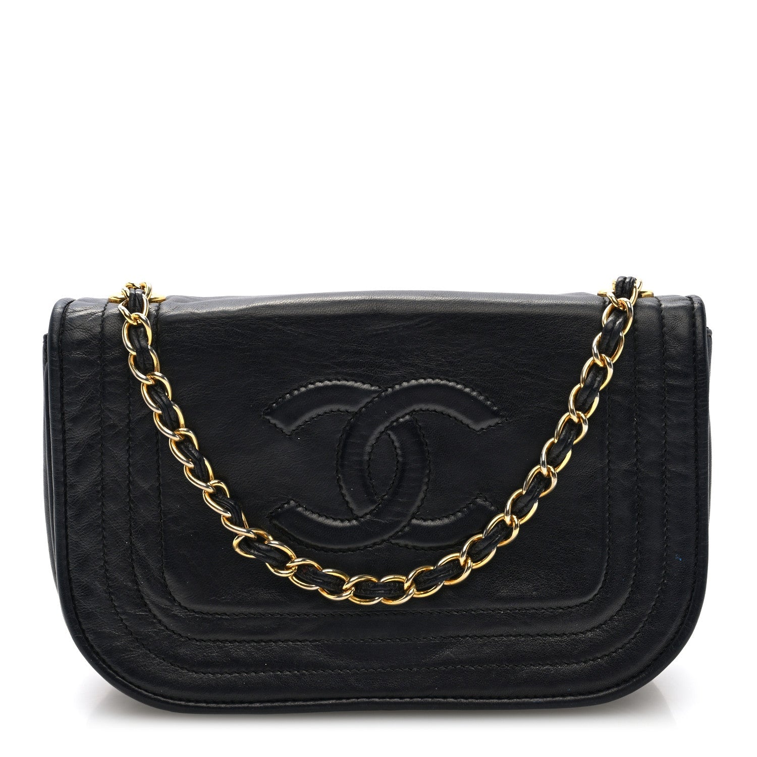 Lambskin Mini CC Timeless Flap Black