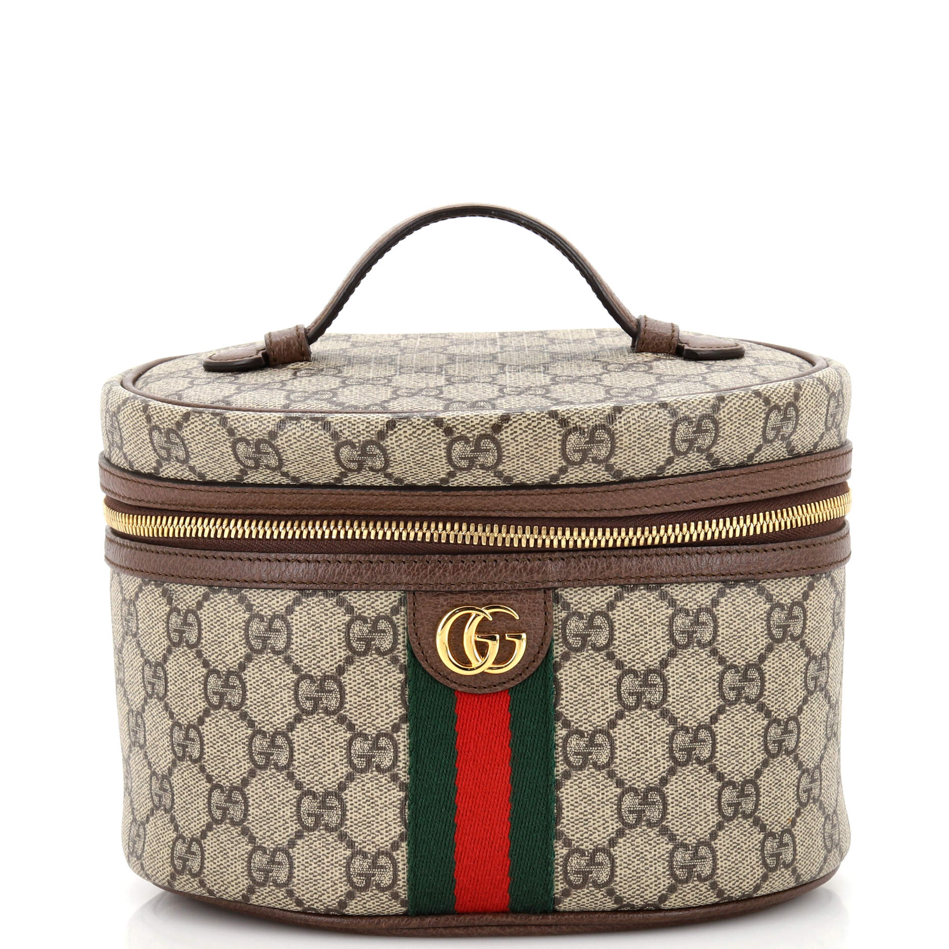 Ophidia Top Handle Cosmetic Case GG Coated Canvas Small