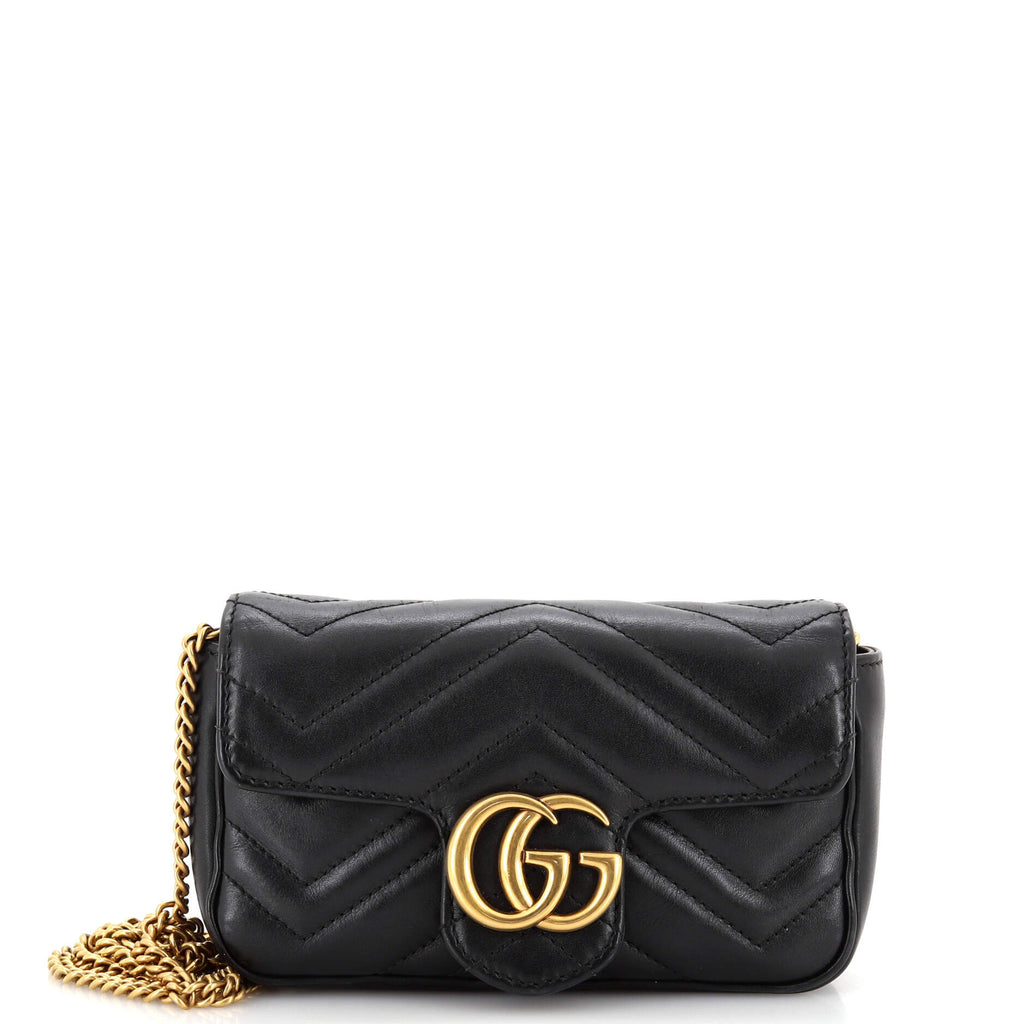 GG Marmont Flap Bag Matelasse Leather Super Mini