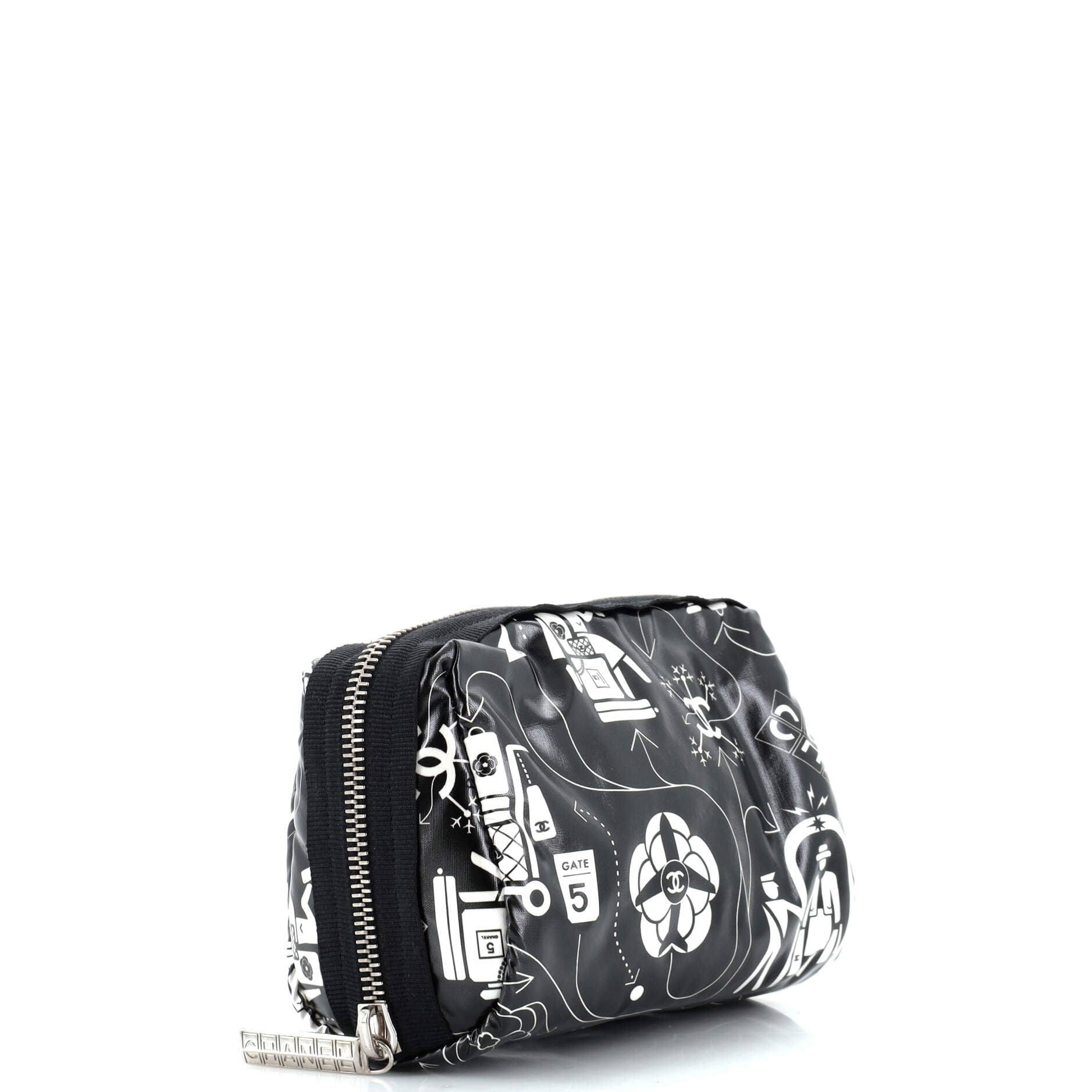 Airlines Cosmetic Pouch Quilted Coated Canvas Mini