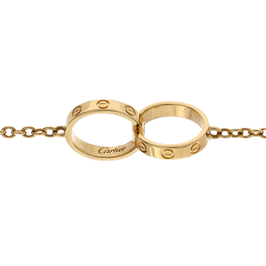 Love Interlocking Bracelet 18K Yellow Gold