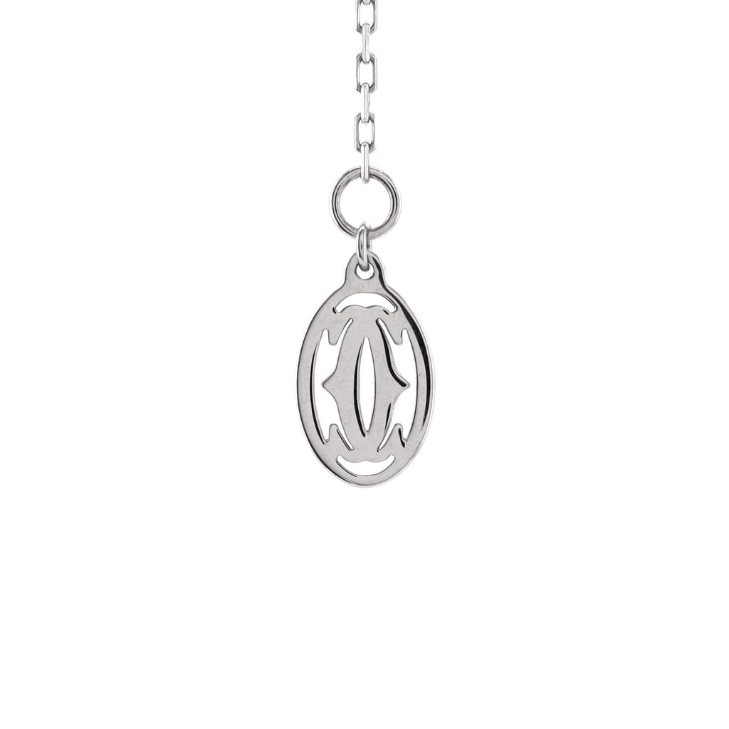 Cartier D'Amour Pendant Necklace 18K White Gold with Diamond Large