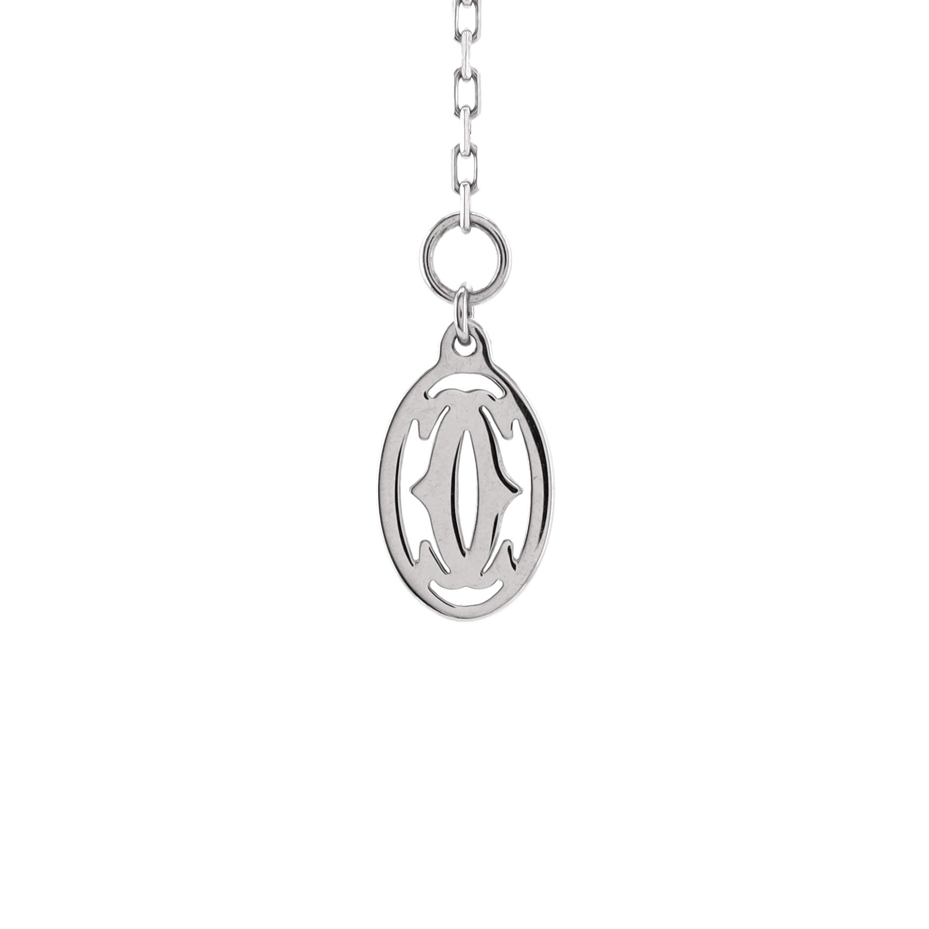 Cartier D'Amour Pendant Necklace 18K White Gold with Diamond Large