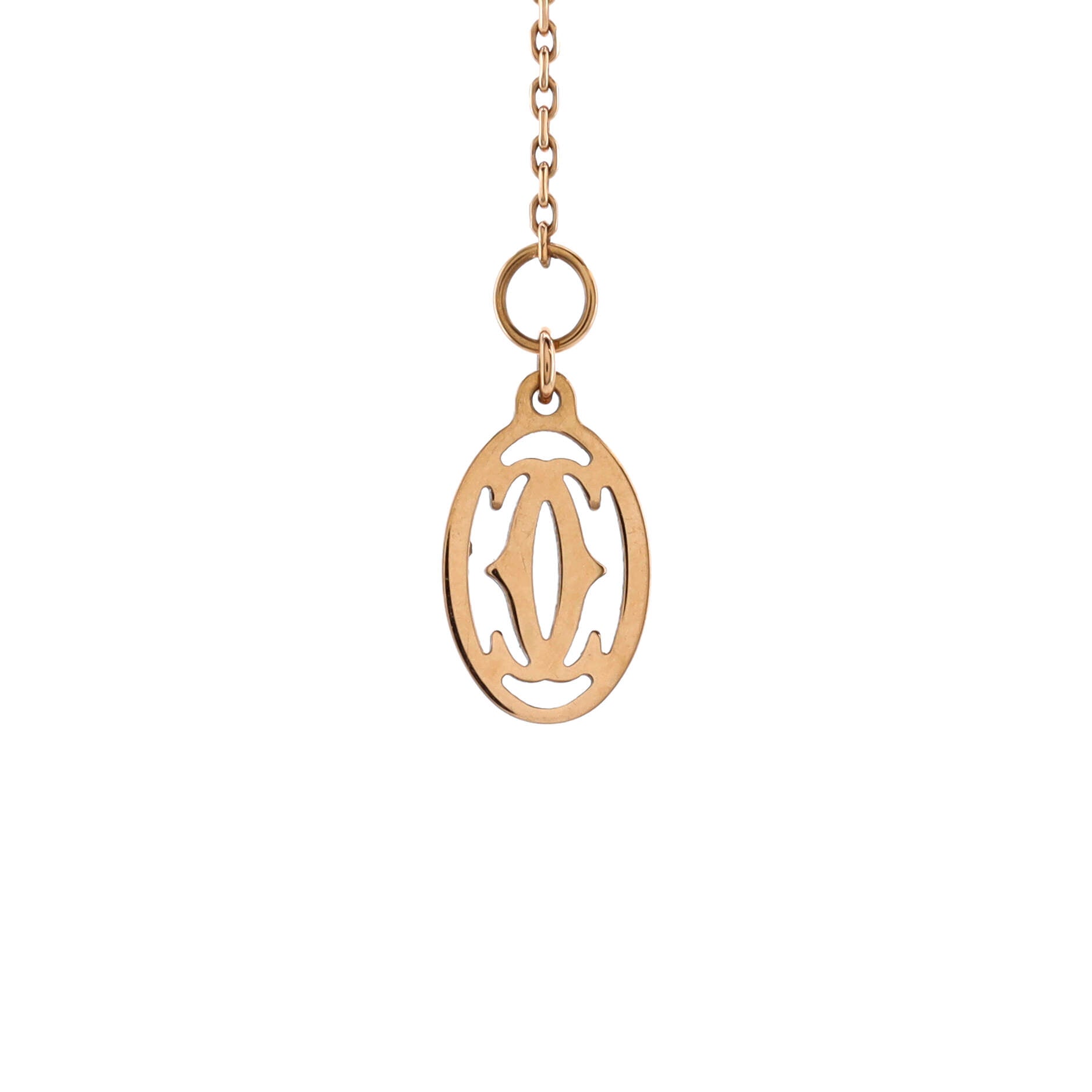 Cross Pendant Necklace 18K Rose Gold with Pink Sapphires