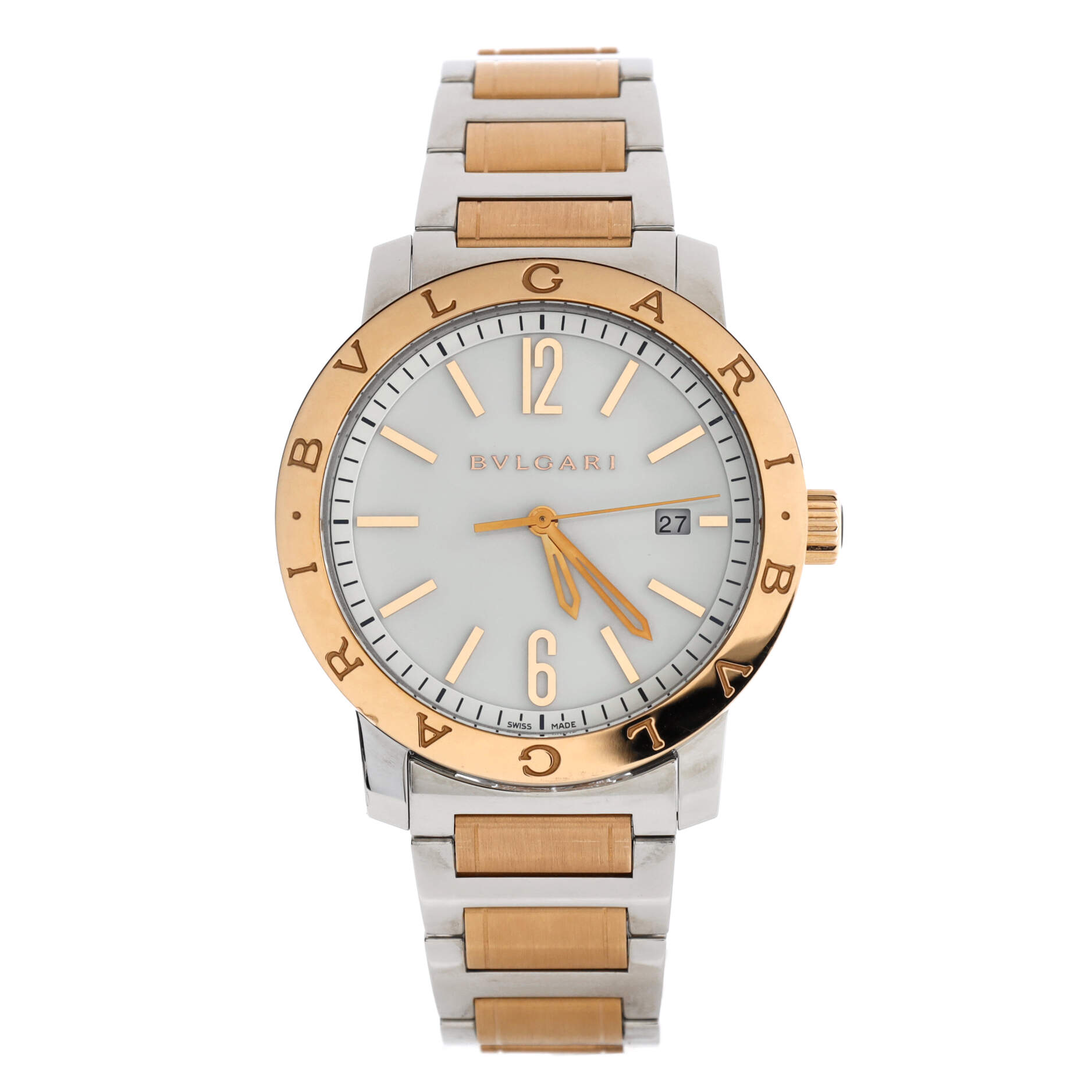 Bvlgari Bvlgari Automatic Watch Stainless Steel with Rose Gold 41