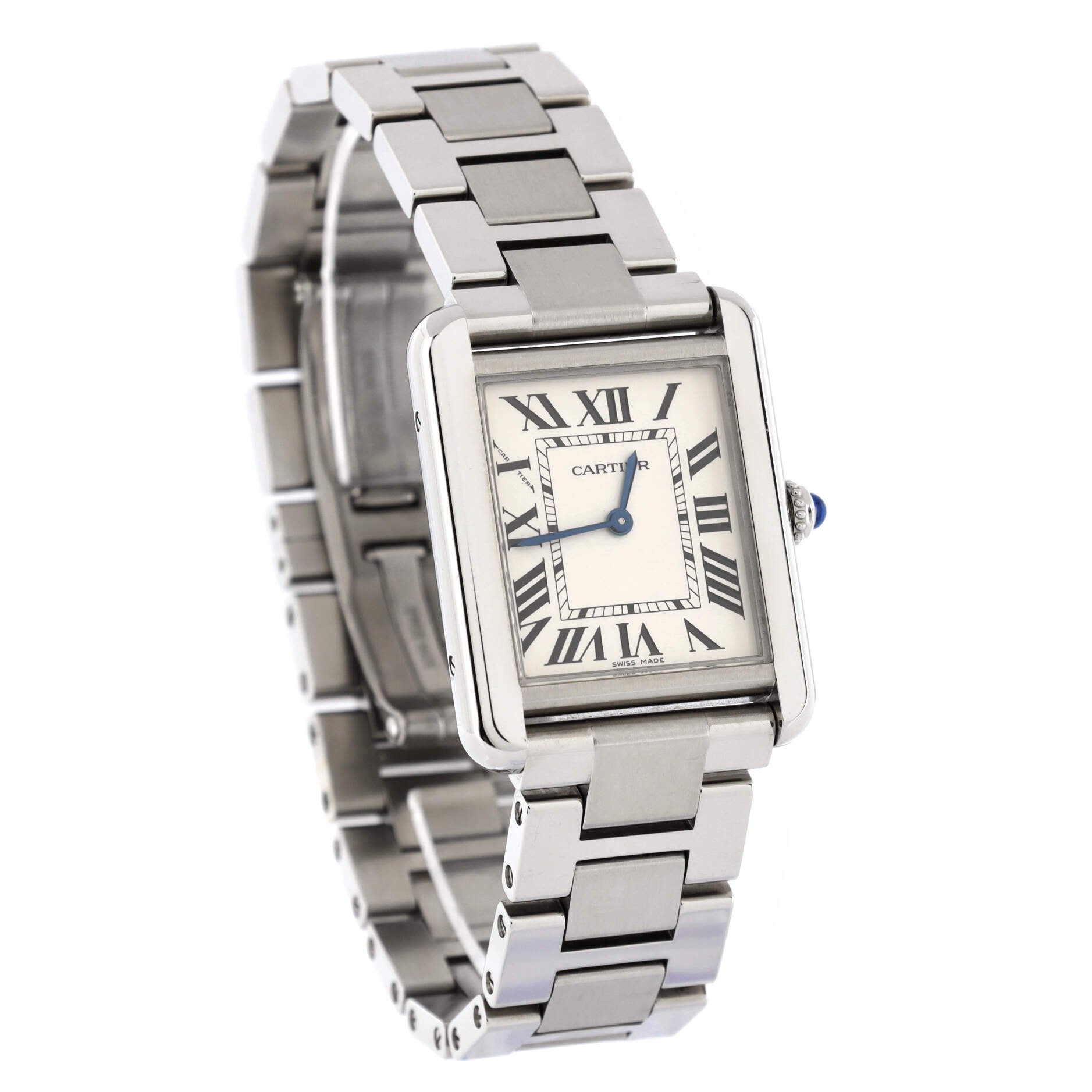Tank Solo Quartz Watch Stainless Steel 24
