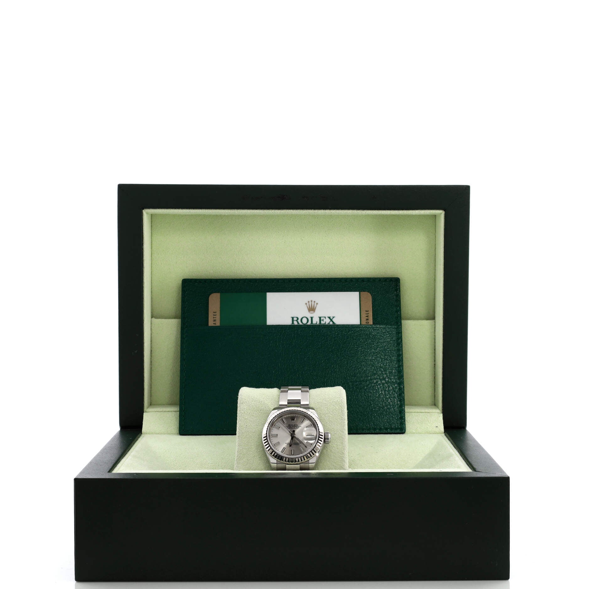 Oyster Perpetual Datejust Automatic Watch Stainless Steel and White Gold 28