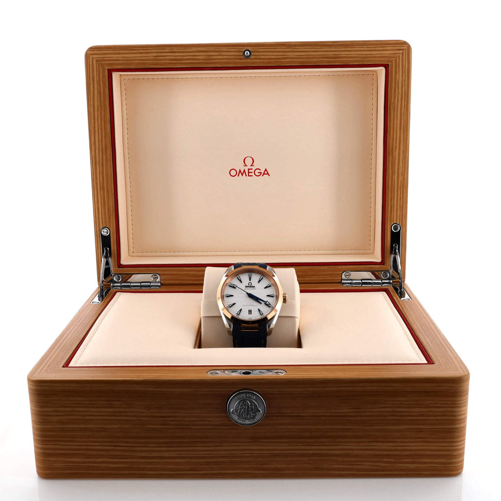 Seamaster Aqua Terra 150M Co-Axial Master Chronometer Automatic Watch Stainless Steel and Rose Gold with Rubber 38