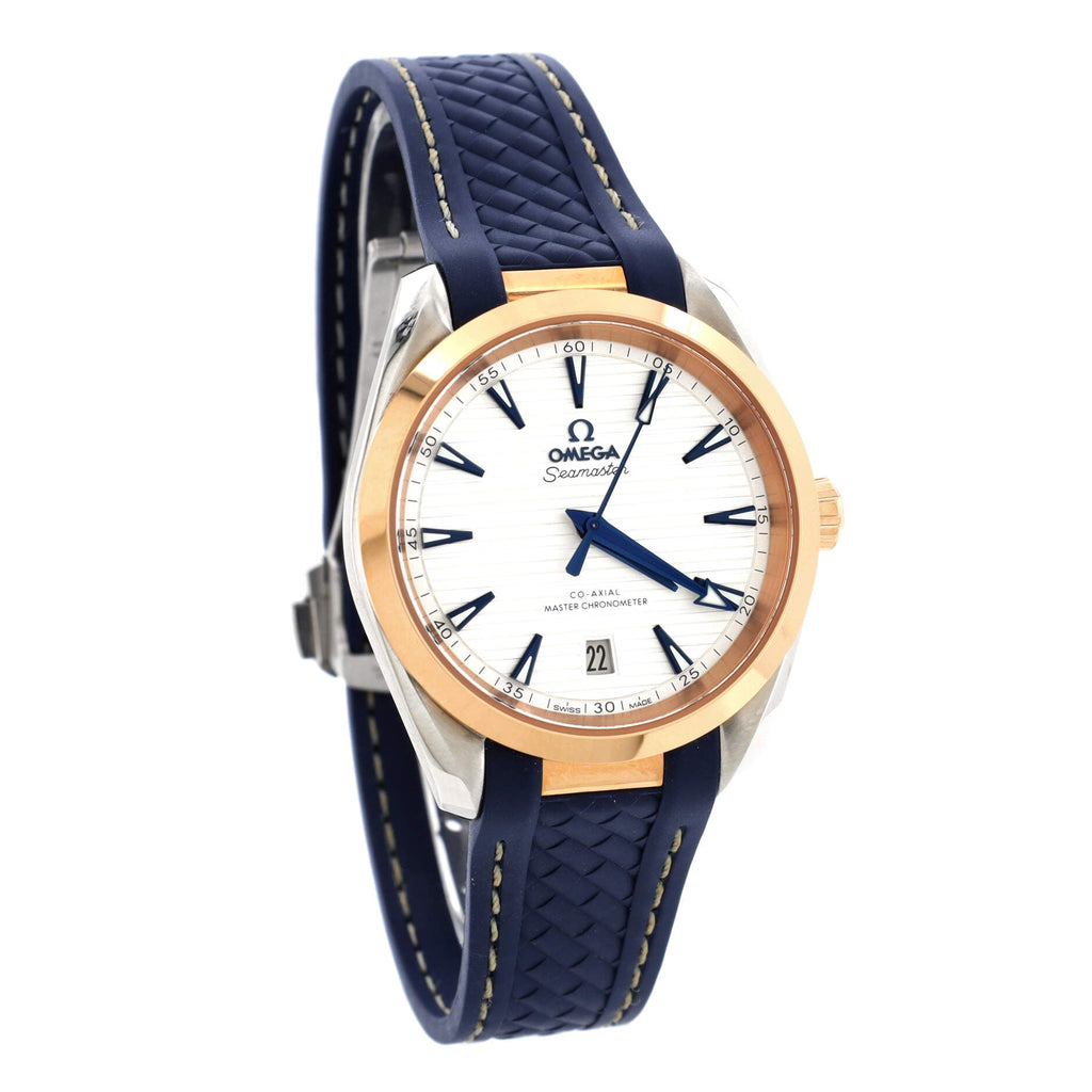 Seamaster Aqua Terra 150M Co-Axial Master Chronometer Automatic Watch Stainless Steel and Rose Gold with Rubber 38