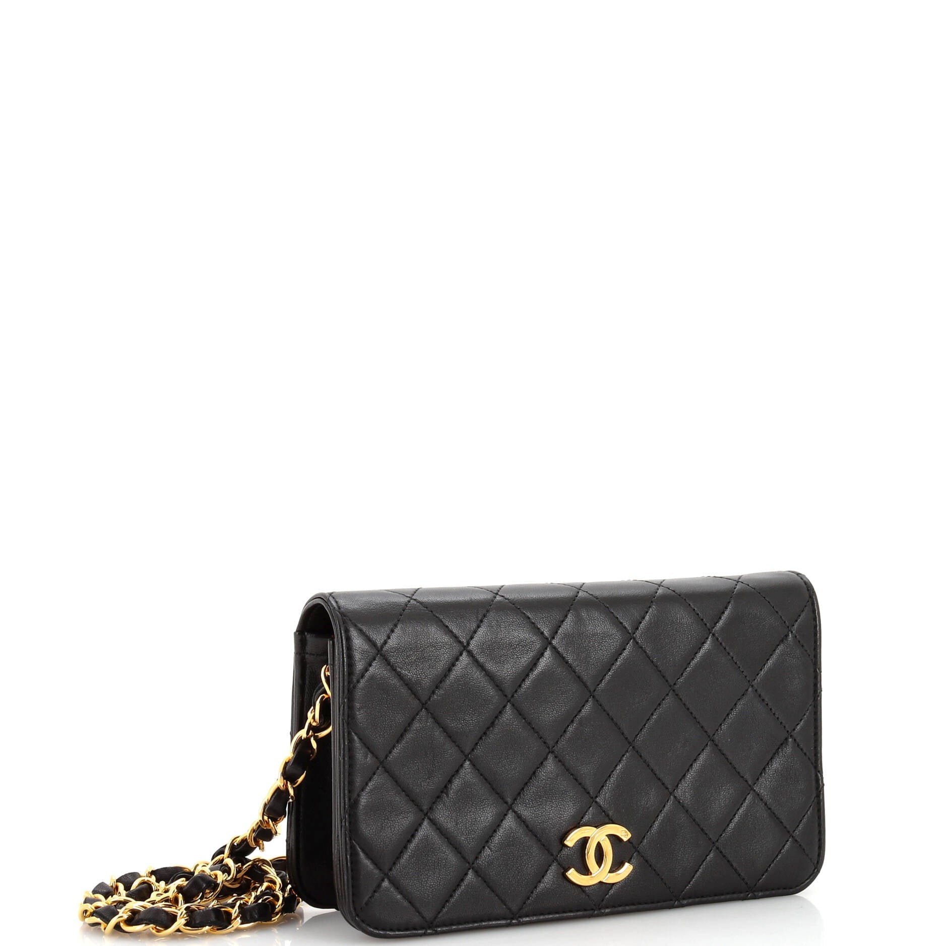 Vintage Full Flap Bag Quilted Lambskin Mini