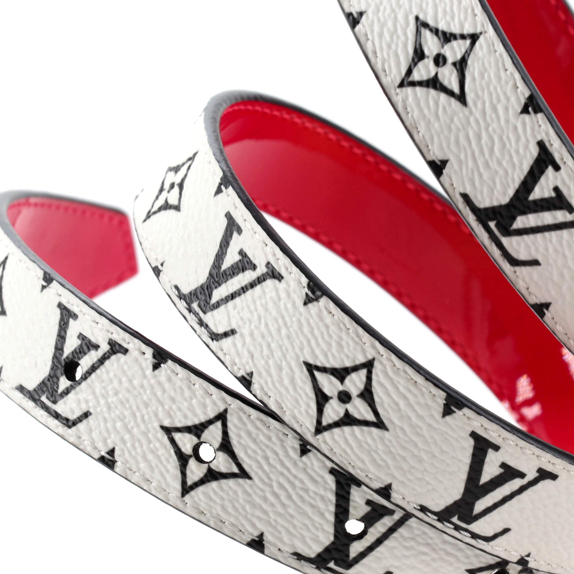 LV Circle Reversible Belt Monogram Canvas and Leather Thin