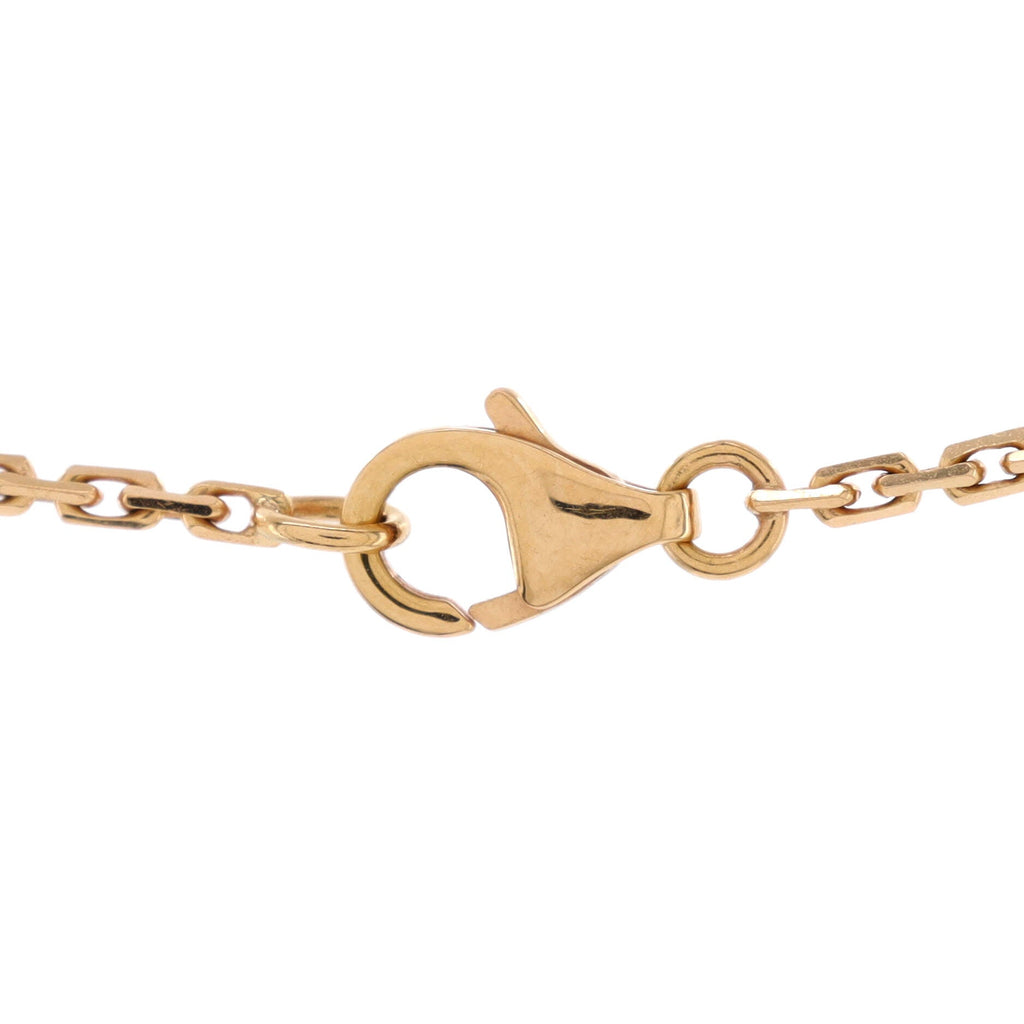 Love Interlocking Necklace 18K Rose Gold with Diamonds