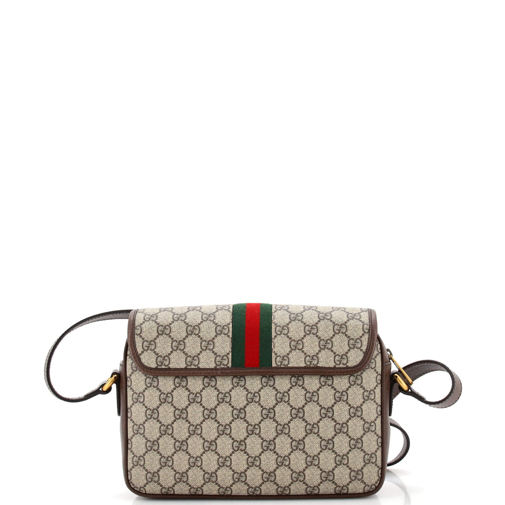 Ophidia Flap Shoulder Bag GG Coated Canvas Mini