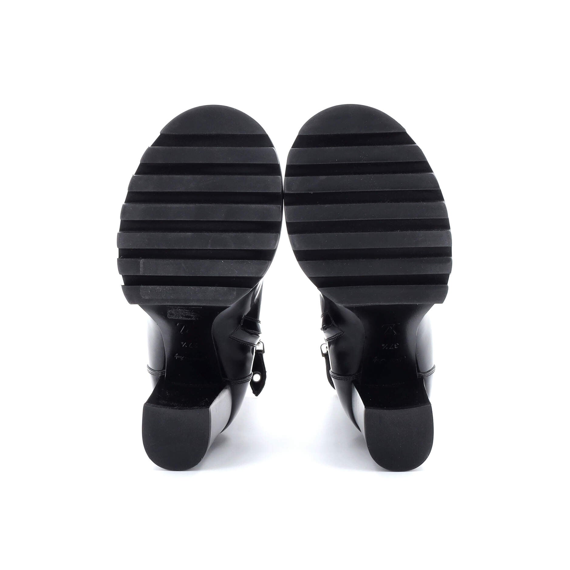 Women's Star Trail Ankle Boots Black Heart Monogram and Patent Leather