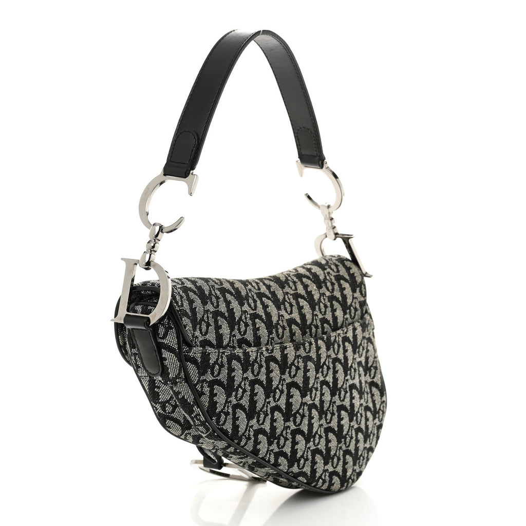 Monogram Saddle Bag Black
