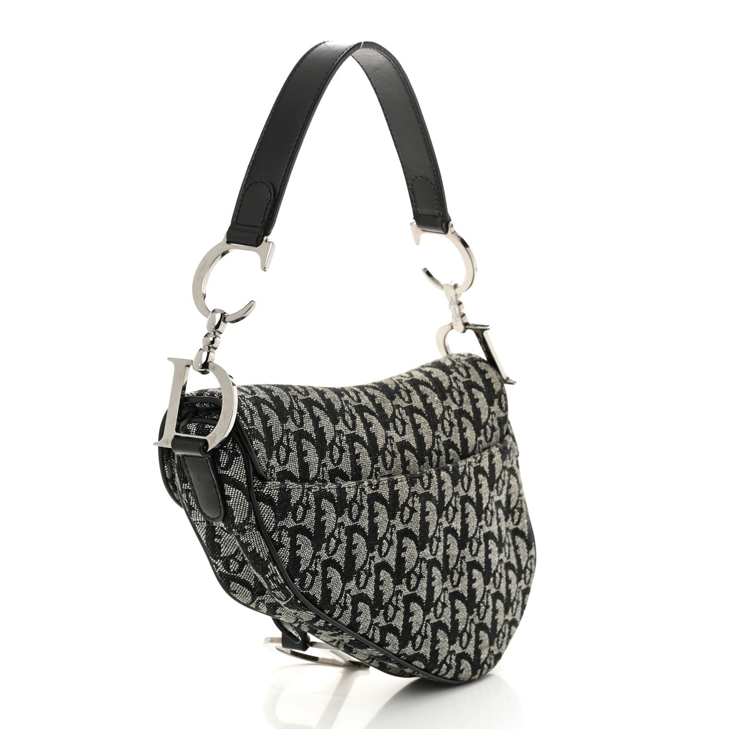 Monogram Saddle Bag Black
