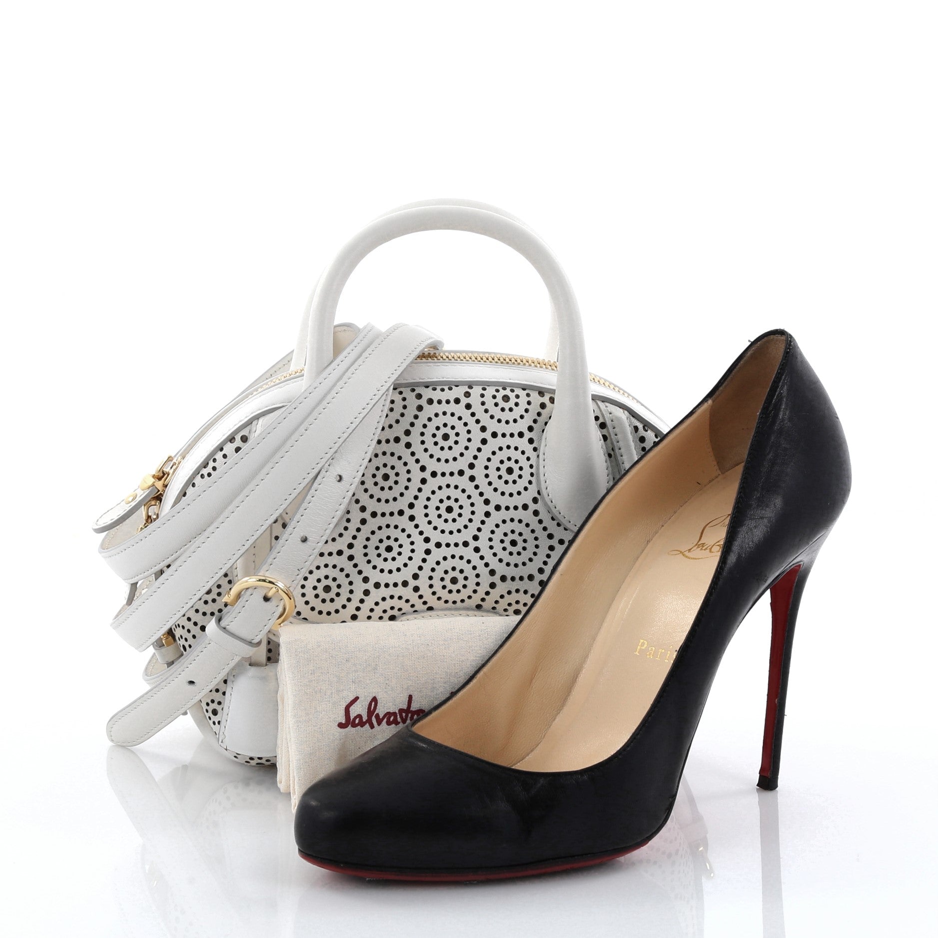 Fiamma Satchel Laser Cut Leather Mini