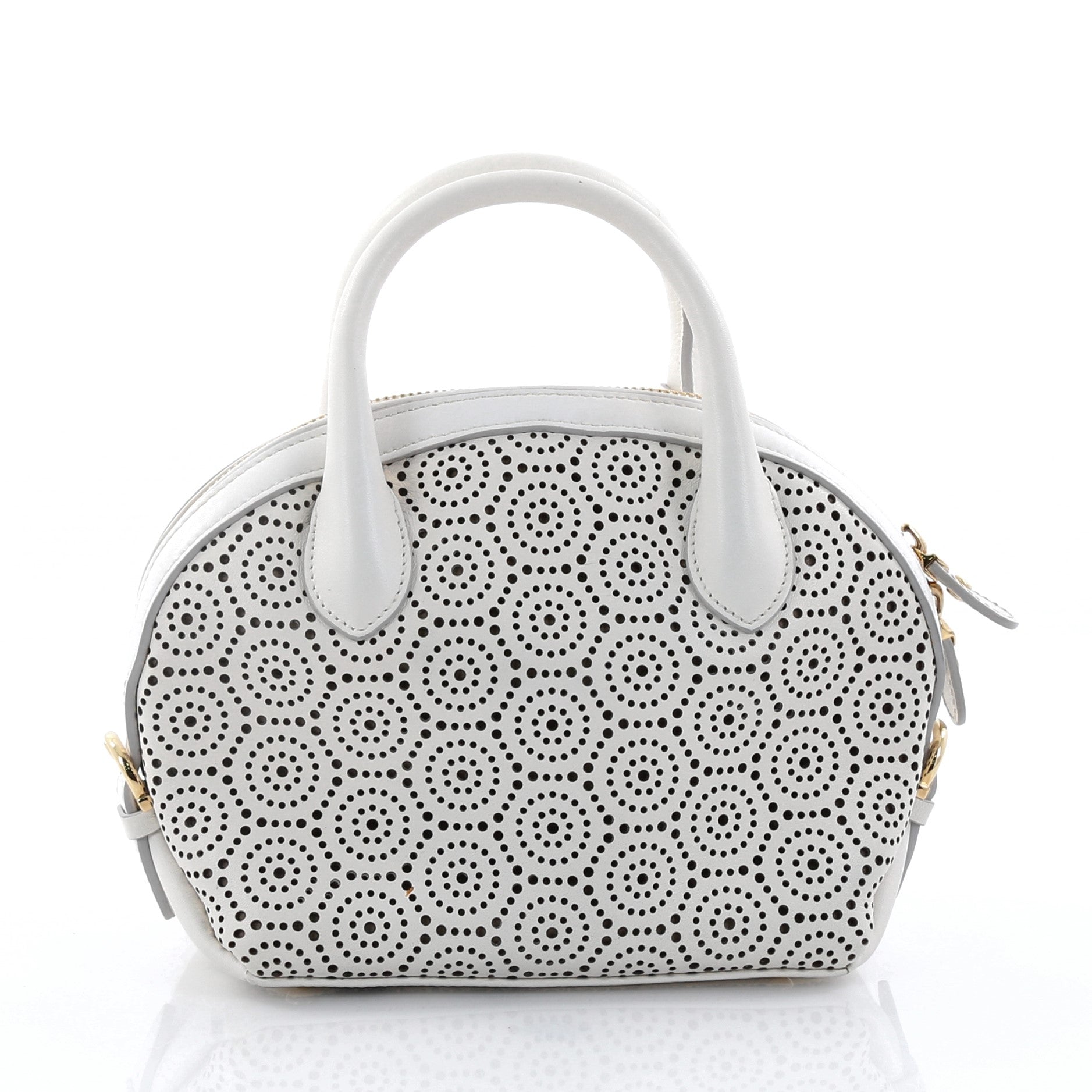 Fiamma Satchel Laser Cut Leather Mini