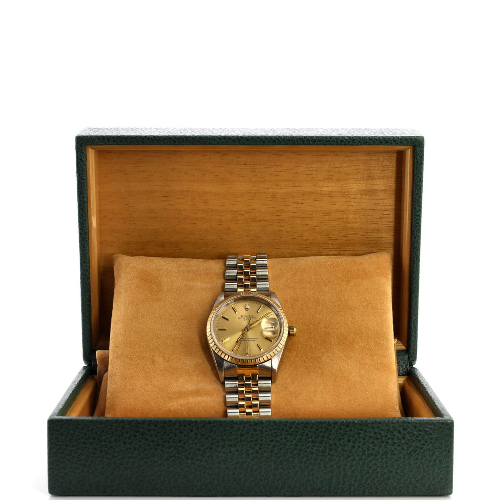 Oyster Perpetual Date Automatic Watch Stainless Steel and Yellow Gold 34