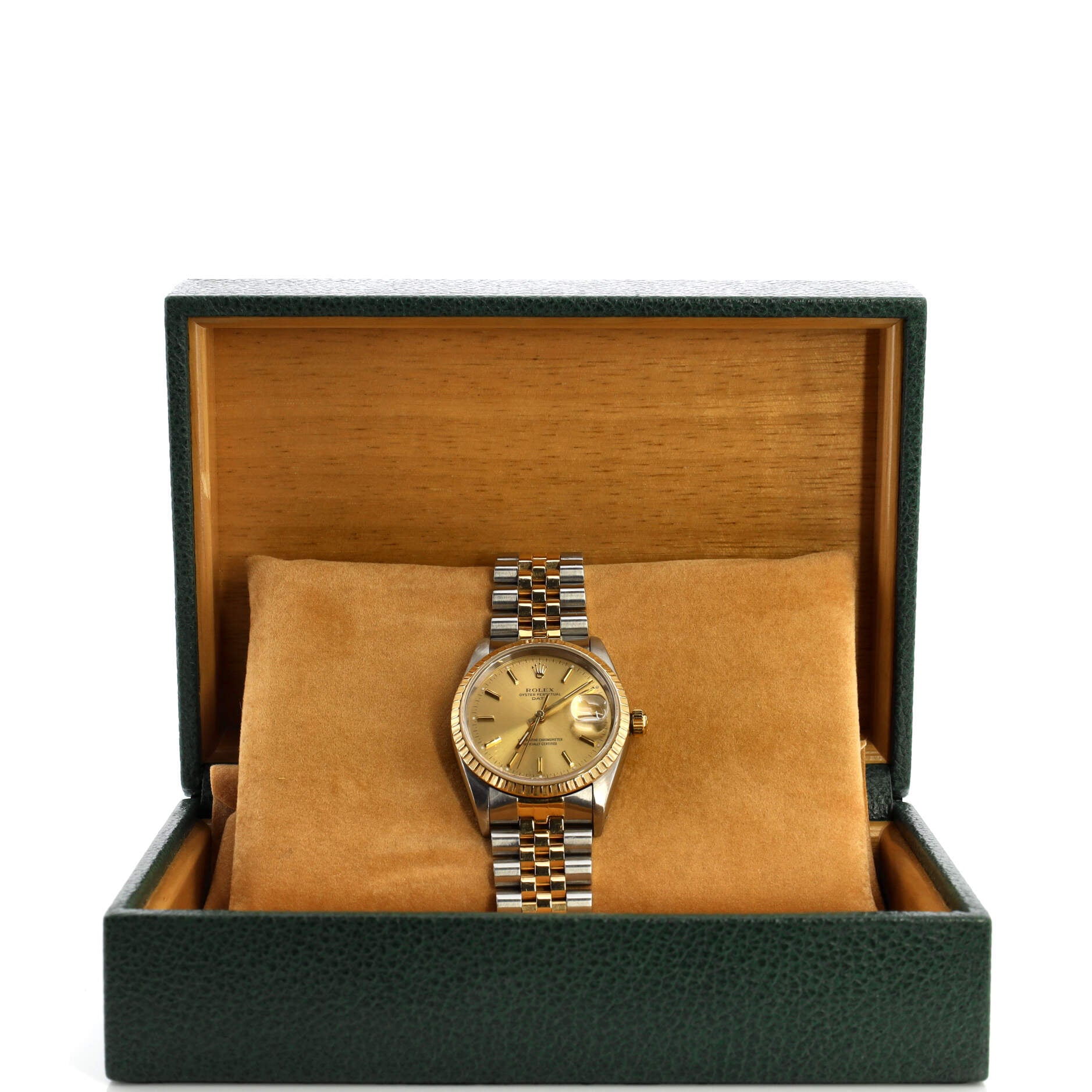 Oyster Perpetual Date Automatic Watch Stainless Steel and Yellow Gold 34