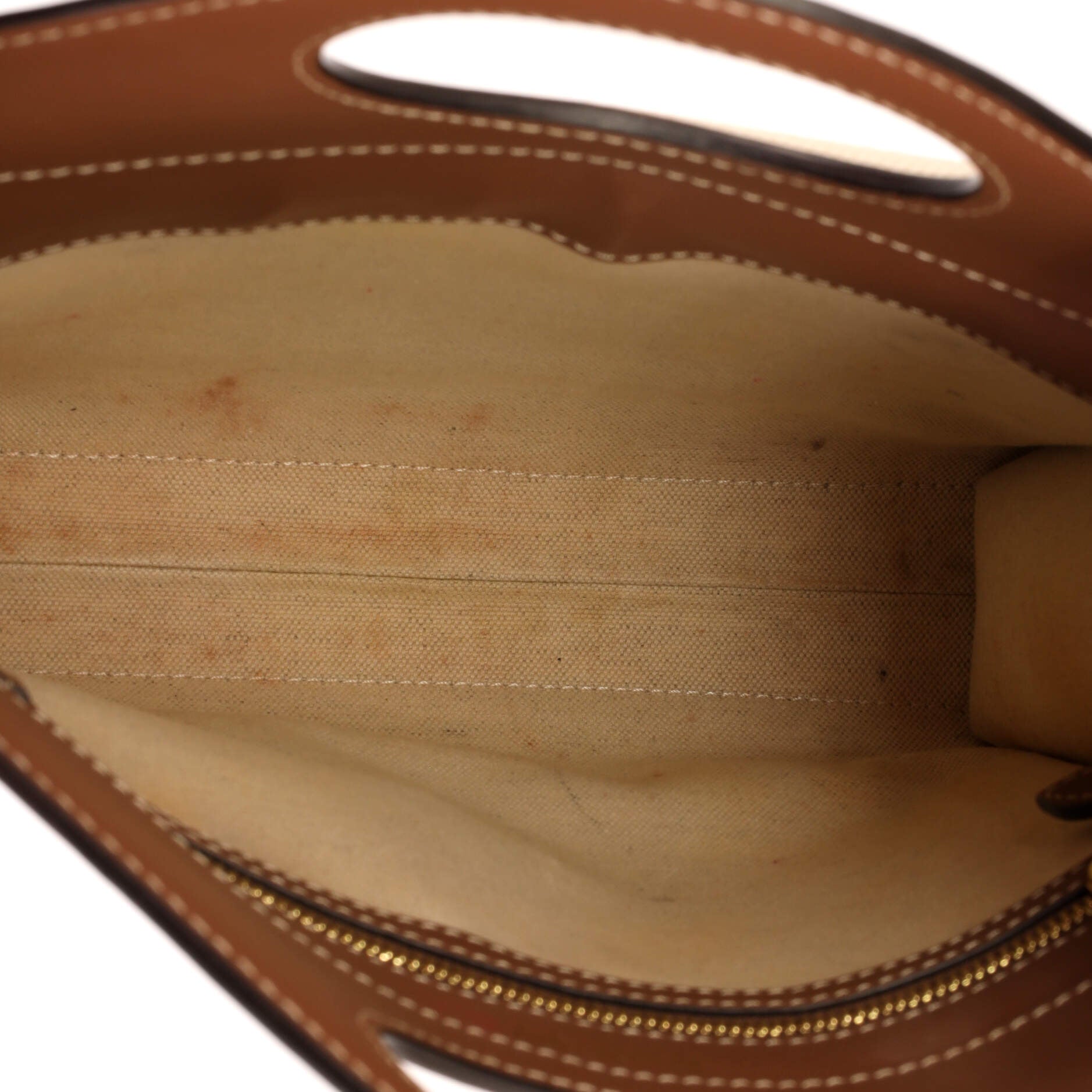 Logo Pocket Tote Canvas with Leather Mini