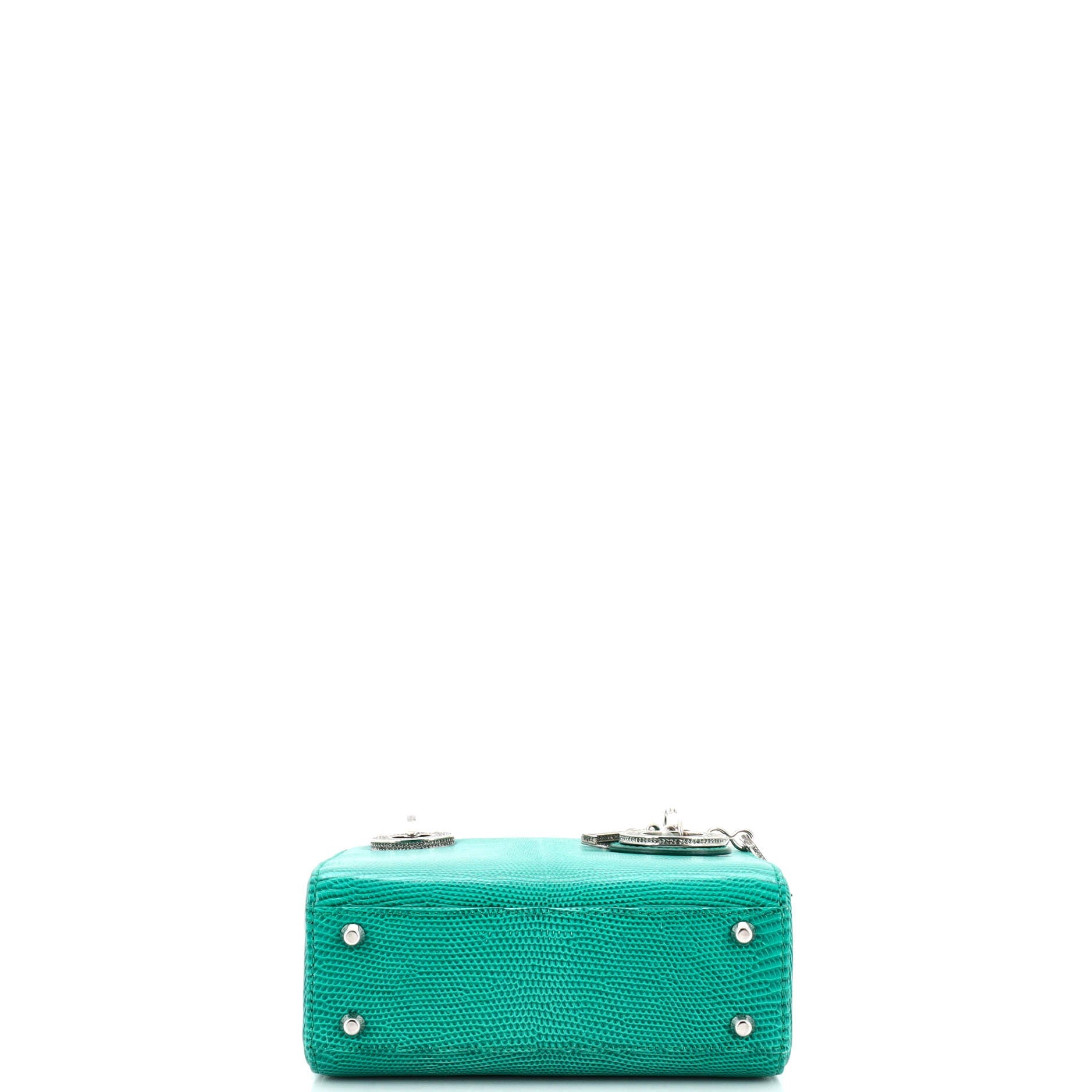 Lady Dior Bag Lizard with Crystal Charms Mini