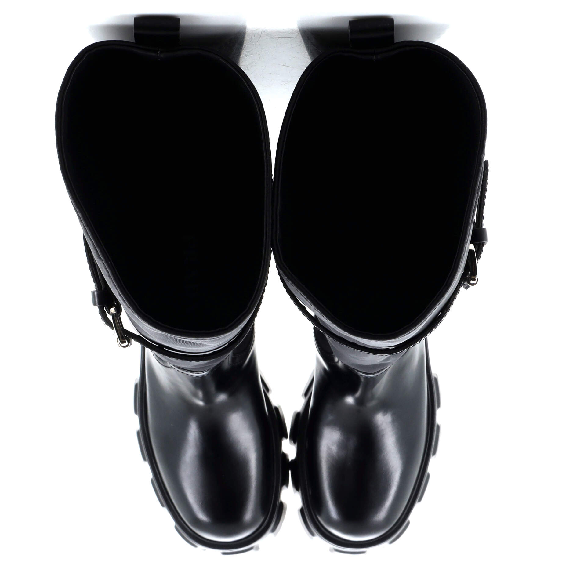 Women's Monolith Knee High Boots Nylon and Leather