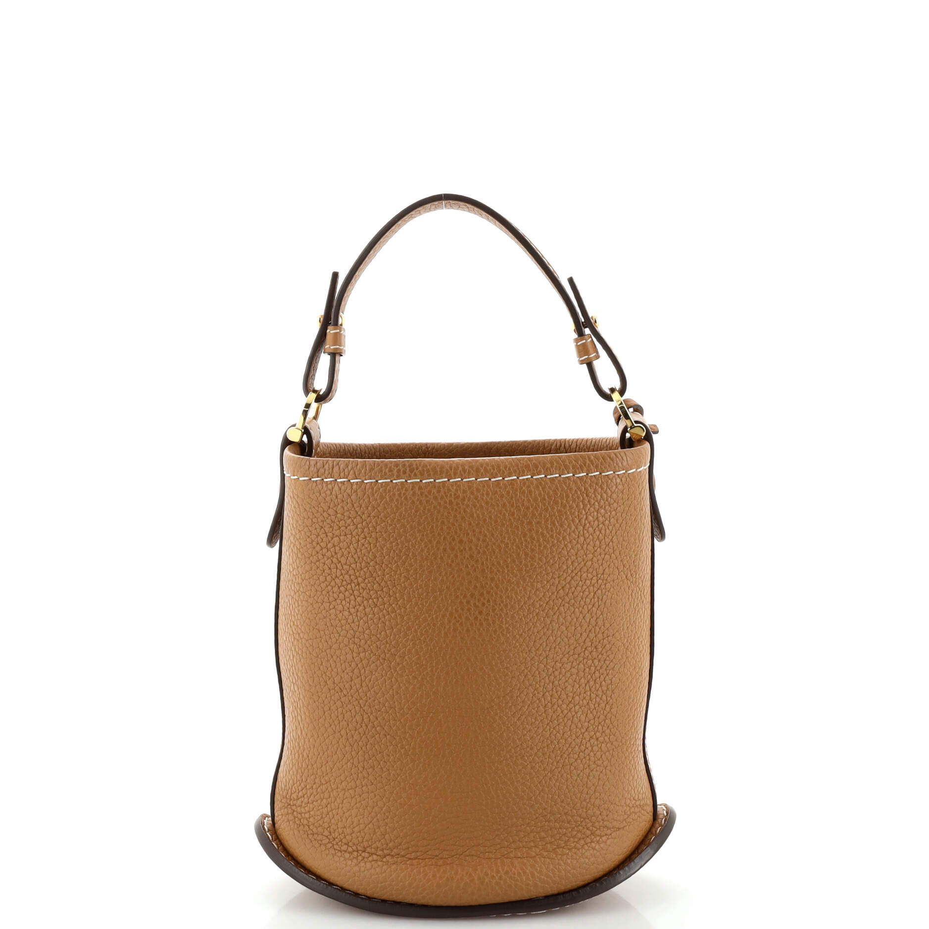 Pin Bucket Bag Leather Mini