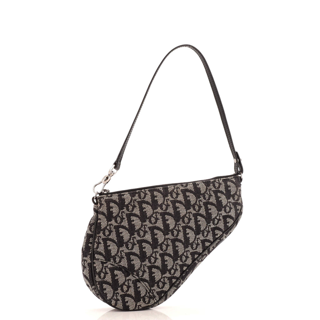 Vintage Saddle Bag Diorissimo Canvas Mini