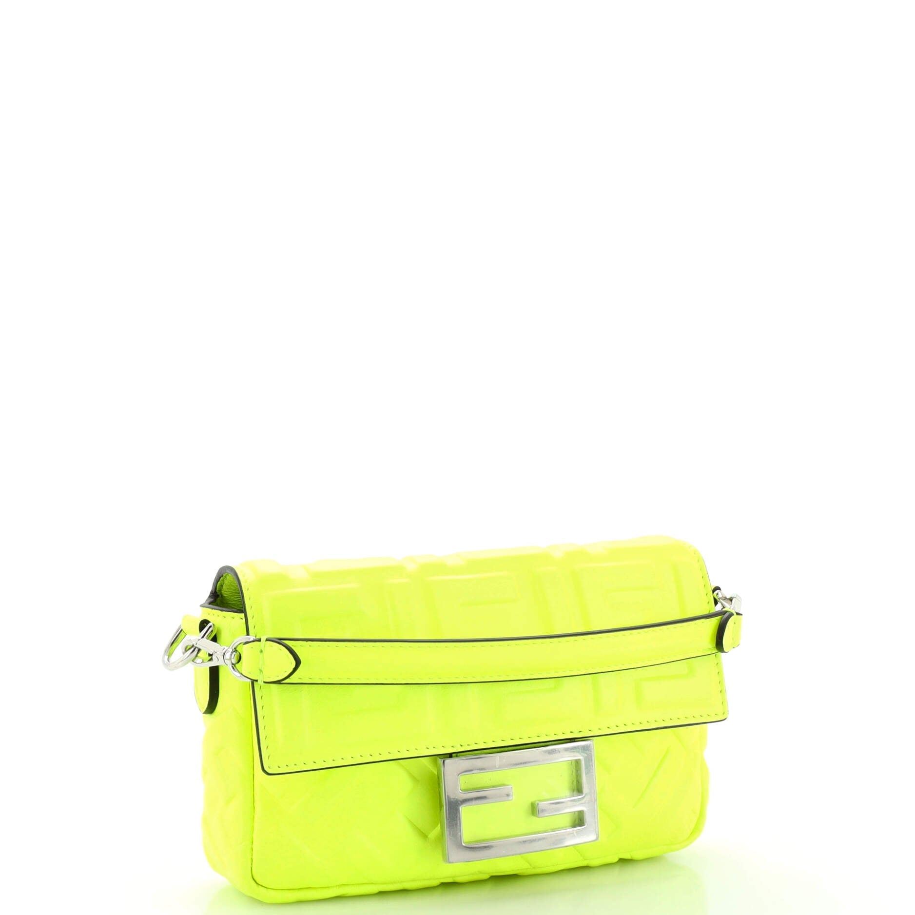 Baguette NM Bag Zucca Embossed Leather Mini