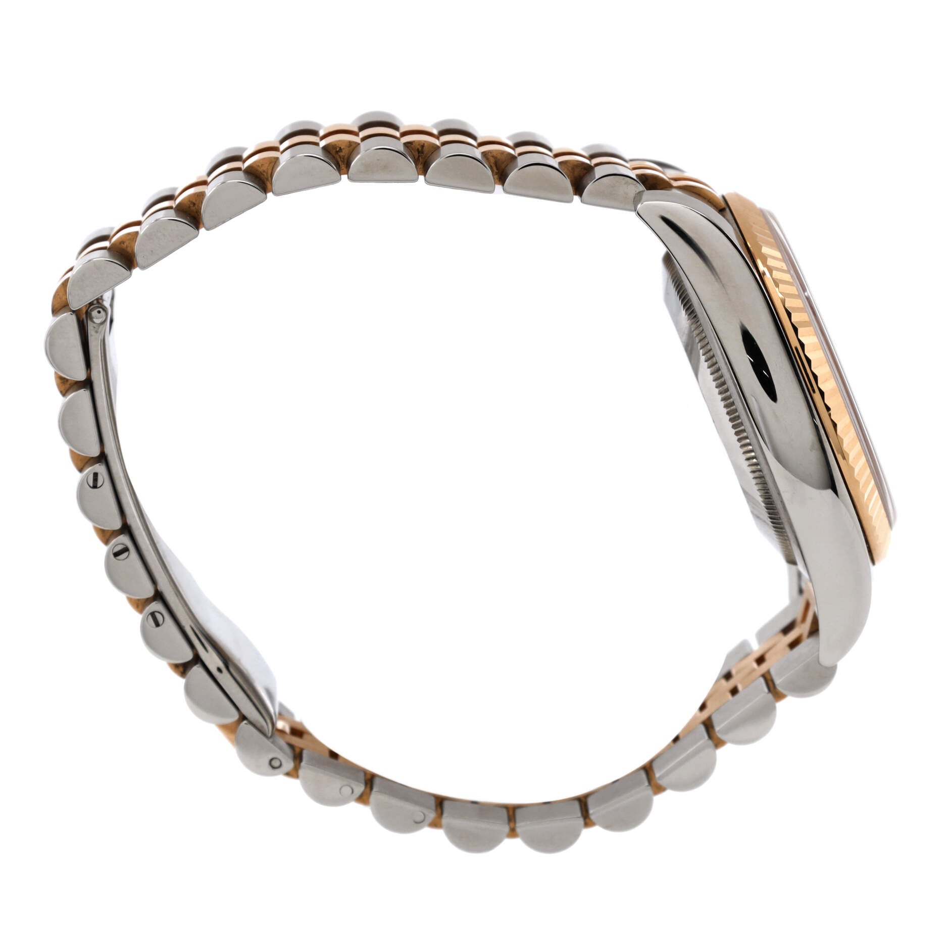 Oyster Perpetual Datejust Automatic Watch Stainless Steel and Rose Gold with Diamond Markers 36