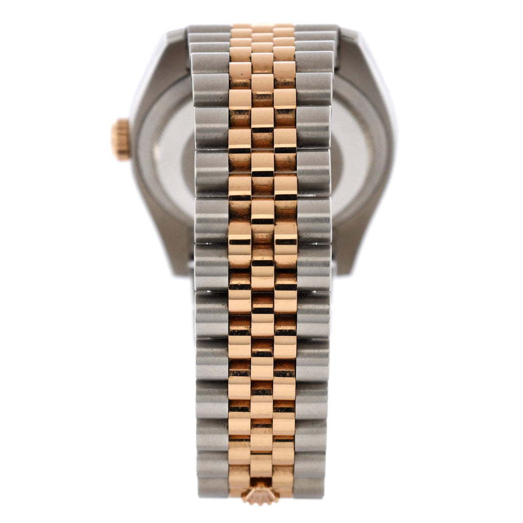 Oyster Perpetual Datejust Automatic Watch Stainless Steel and Rose Gold with Diamond Markers 36