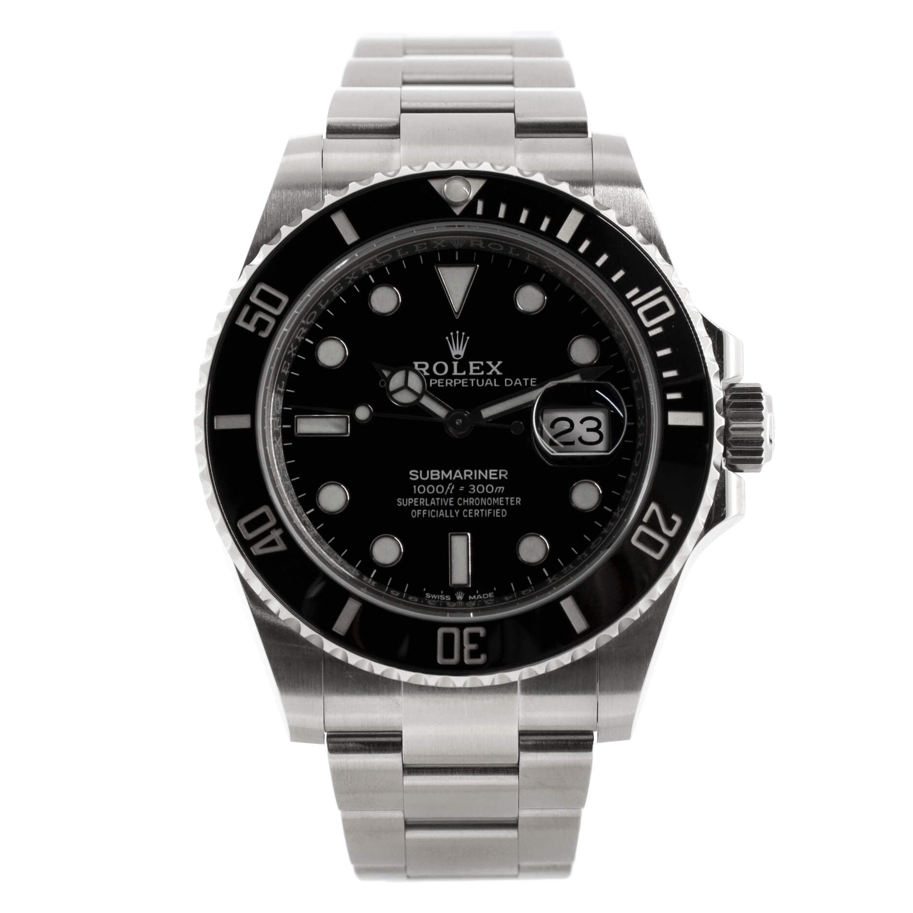 Oyster Perpetual Submariner Date Automatic Watch Stainless Steel and Cerachrom 41