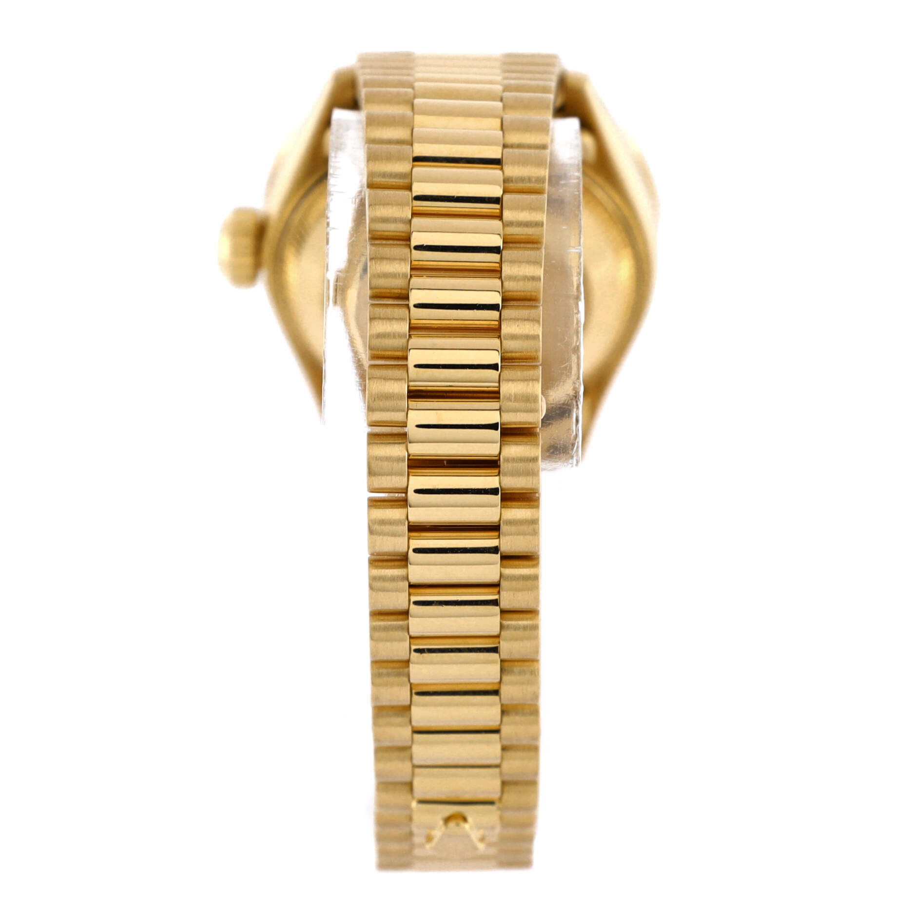 Oyster Perpetual President Datejust Automatic Watch Yellow Gold with Diamond Bezel and Markers 26