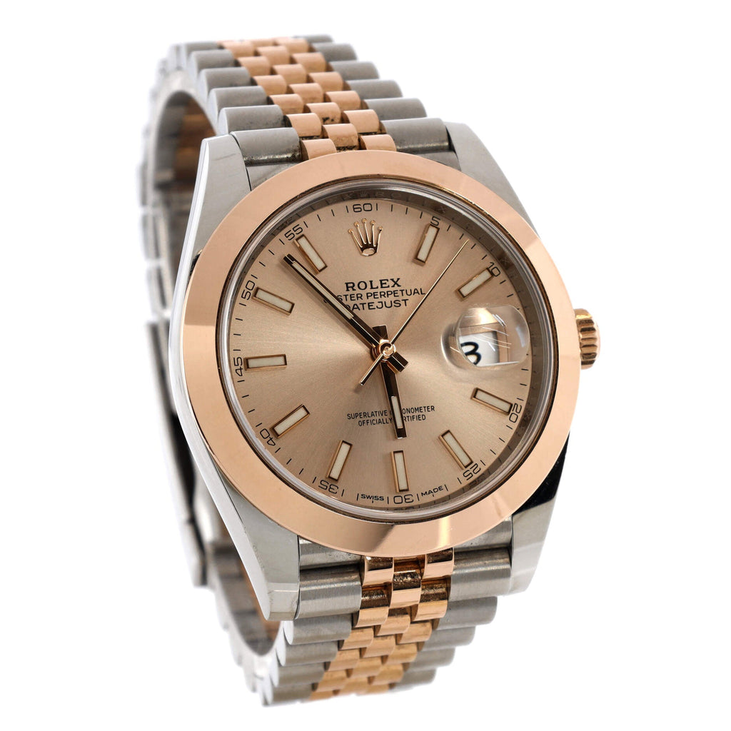 Oyster Perpetual Datejust Automatic Watch Stainless Steel and Rose Gold 41
