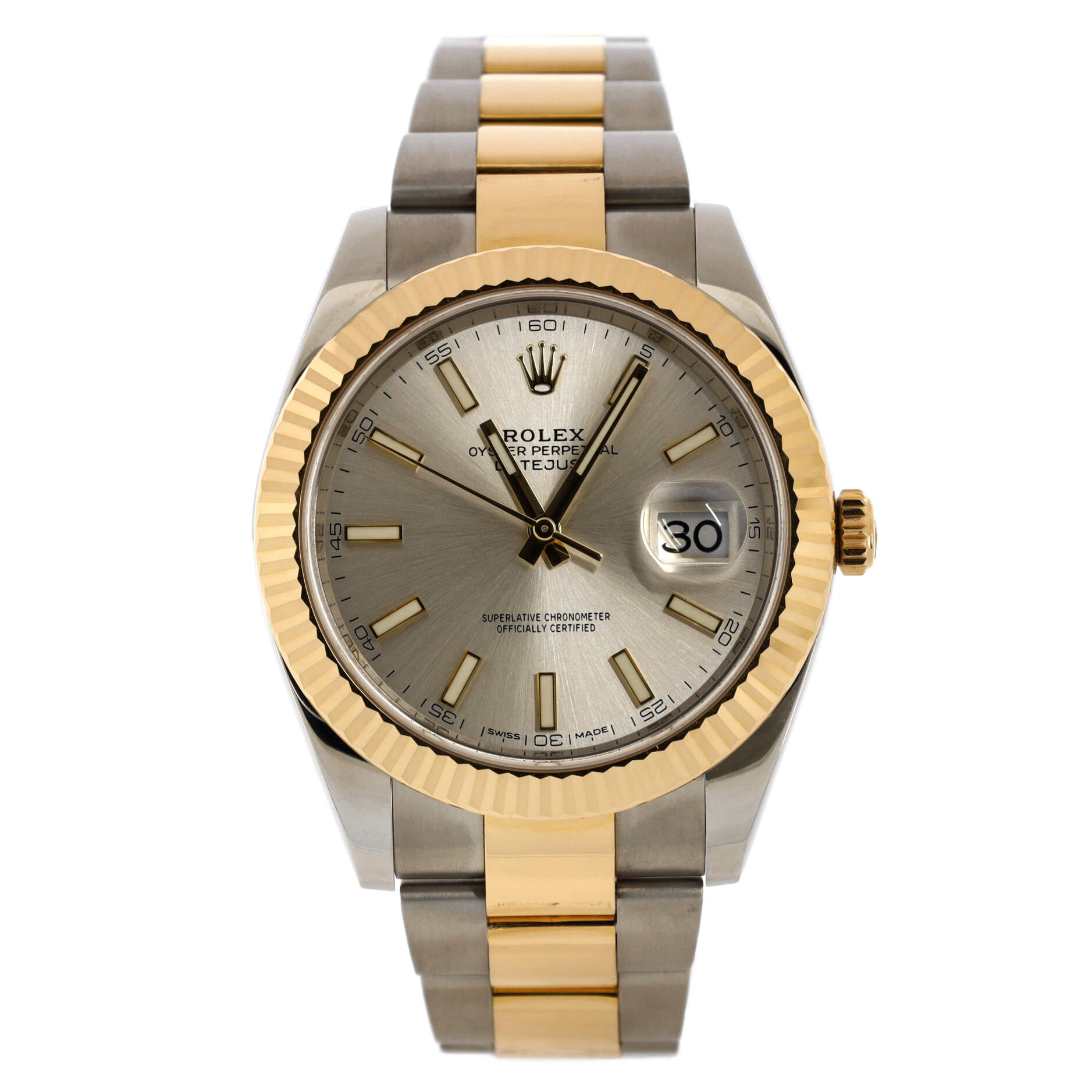 Oyster Perpetual Datejust Automatic Watch Stainless Steel and Yellow Gold 41