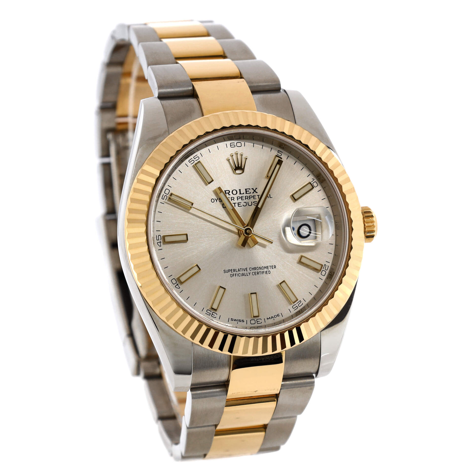 Oyster Perpetual Datejust Automatic Watch Stainless Steel and Yellow Gold 41