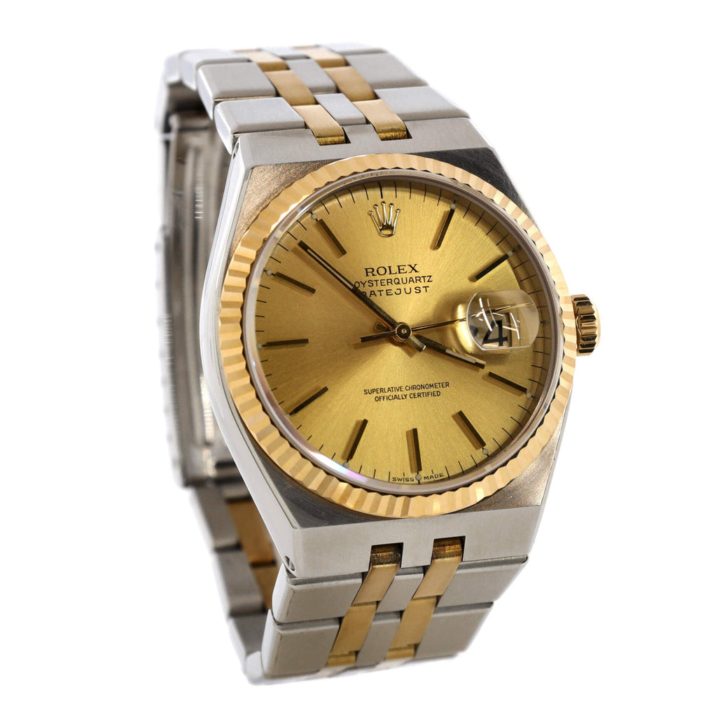 Oysterquartz Datejust Watch Stainless Steel and Yellow Gold 36