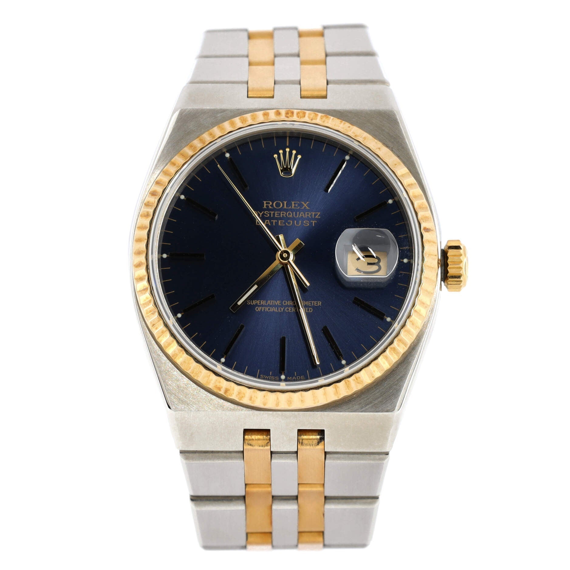 Oysterquartz Datejust Watch Stainless Steel and Yellow Gold 36