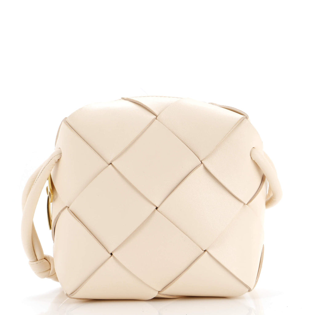 Cassette Camera Crossbody Bag Maxi Intrecciato Leather Mini