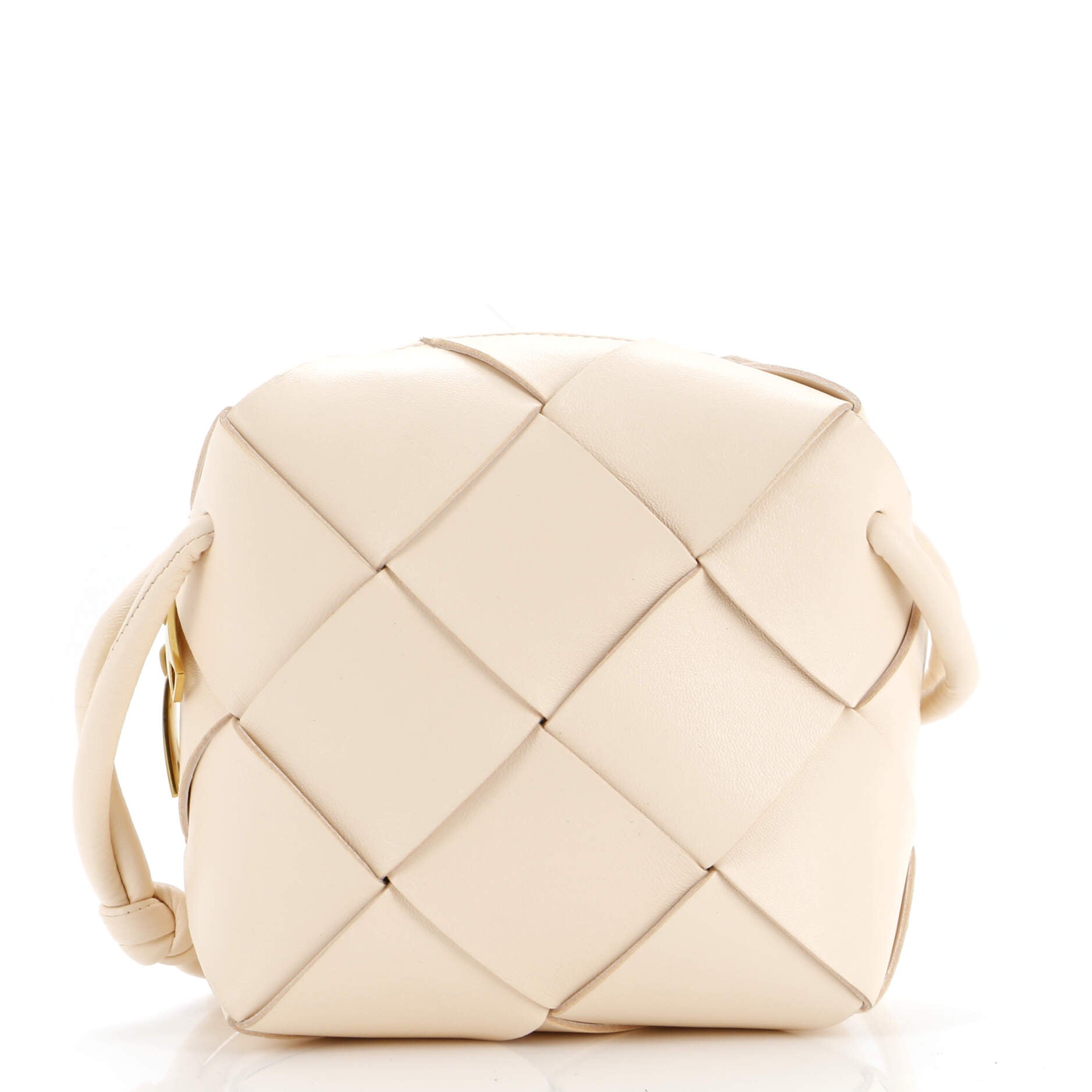 Cassette Camera Crossbody Bag Maxi Intrecciato Leather Mini