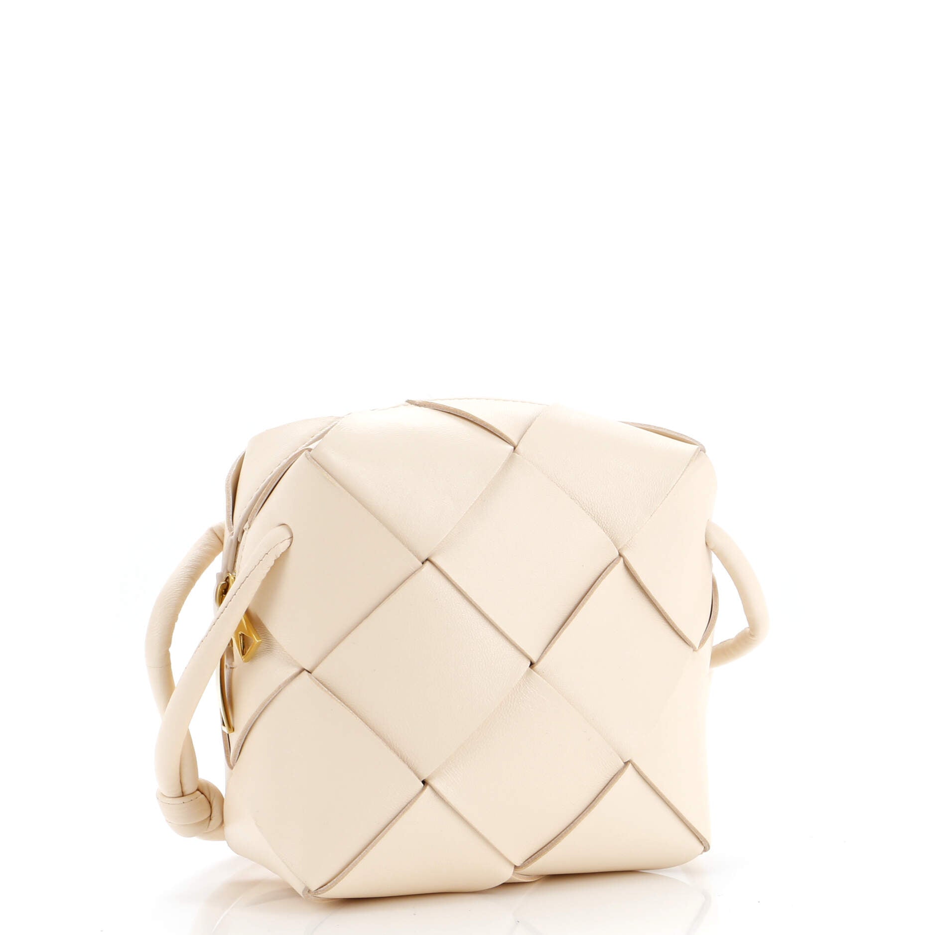 Cassette Camera Crossbody Bag Maxi Intrecciato Leather Mini