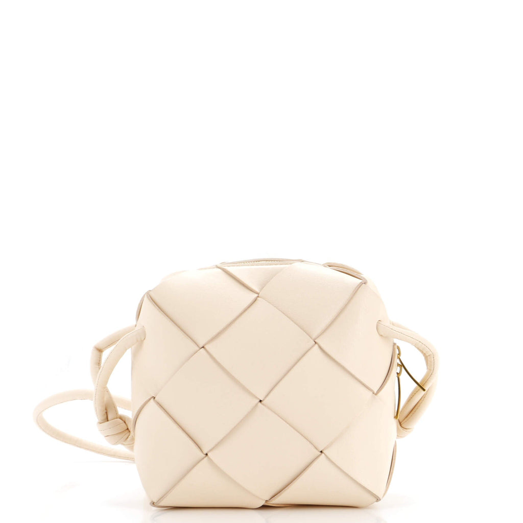 Cassette Camera Crossbody Bag Maxi Intrecciato Leather Mini