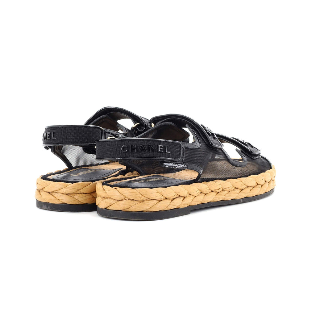 Women's Velcro Espadrille Dad Sandals Mesh