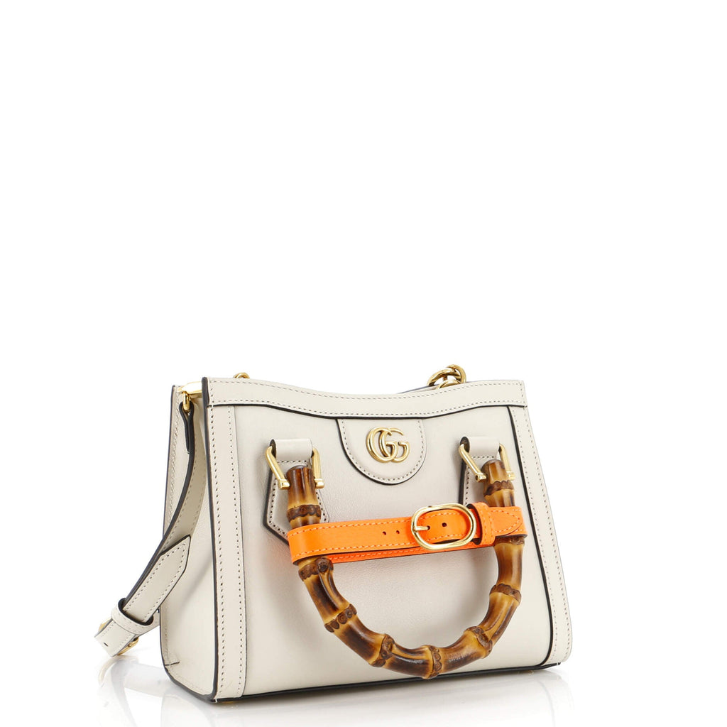 Diana NM Bamboo Handle Tote Leather Mini