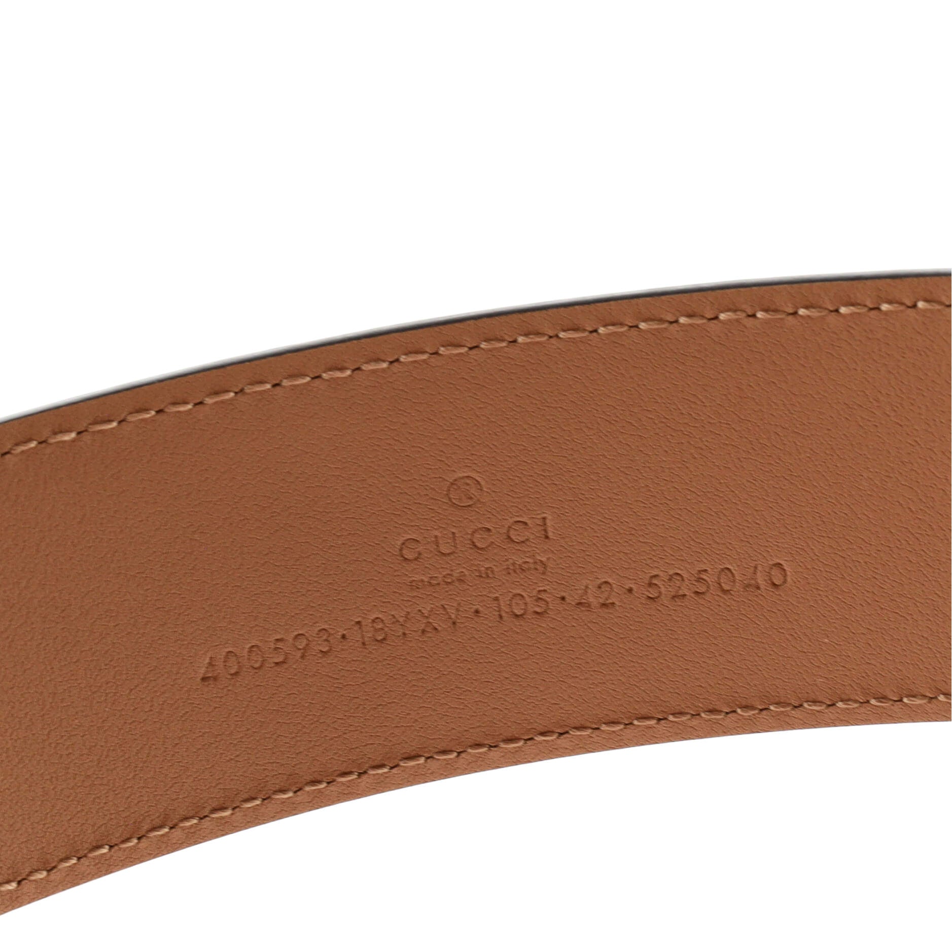 GG Marmont Monochrome Belt Leather with Enamel Wide