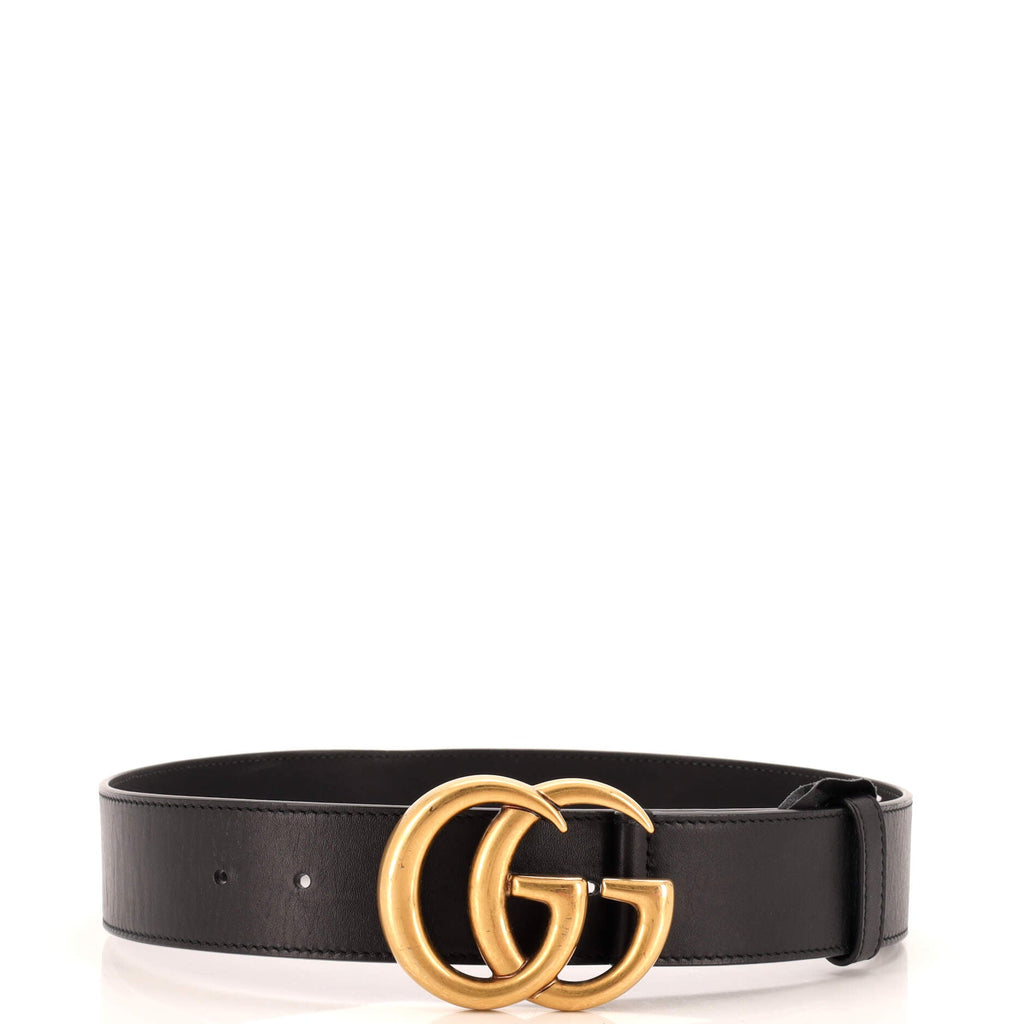 GG Marmont Belt Embossed Leather Wide 65